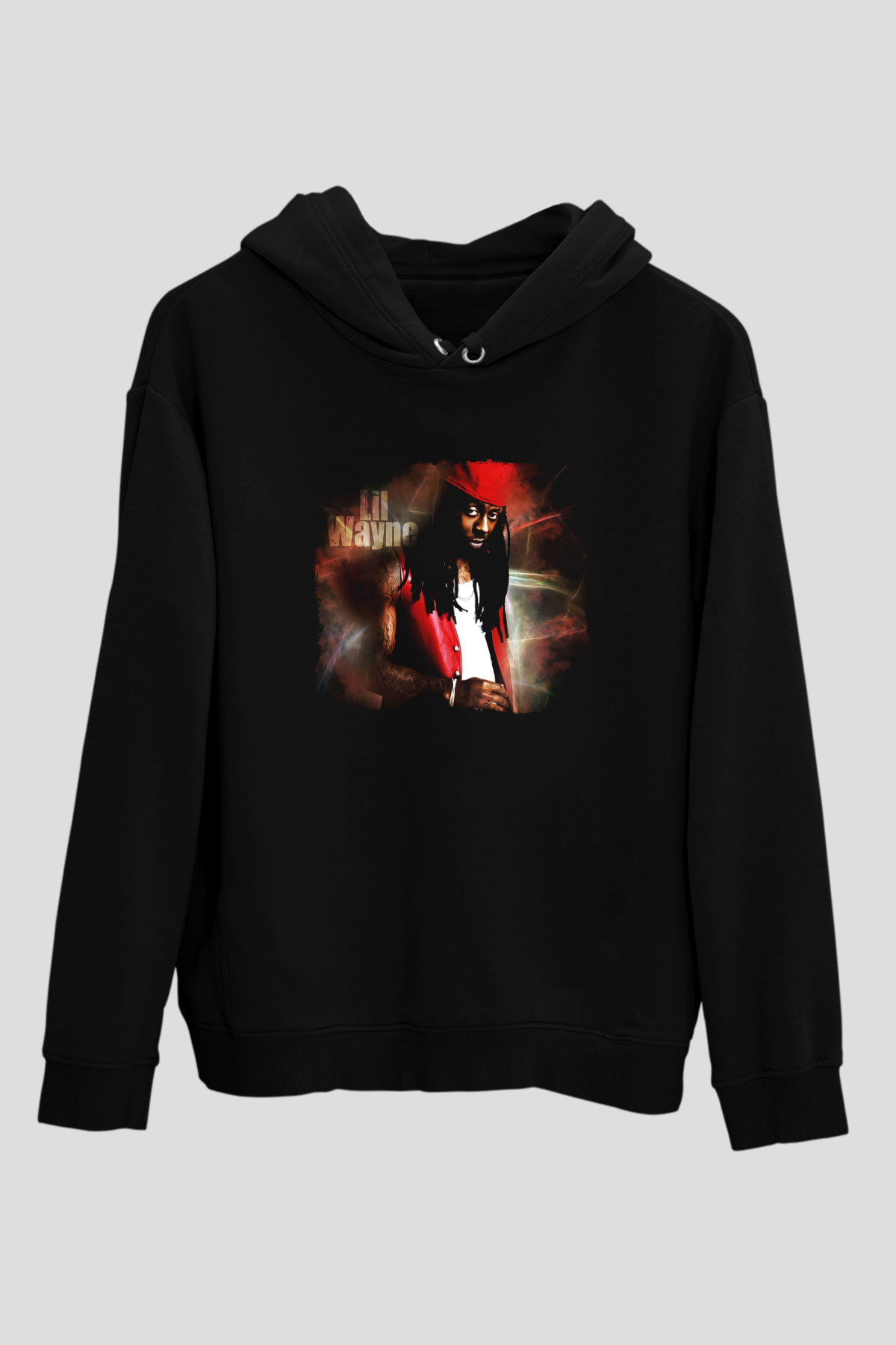 Lil Wayne Siyah Unisex Kapüşonlu Sweatshirt