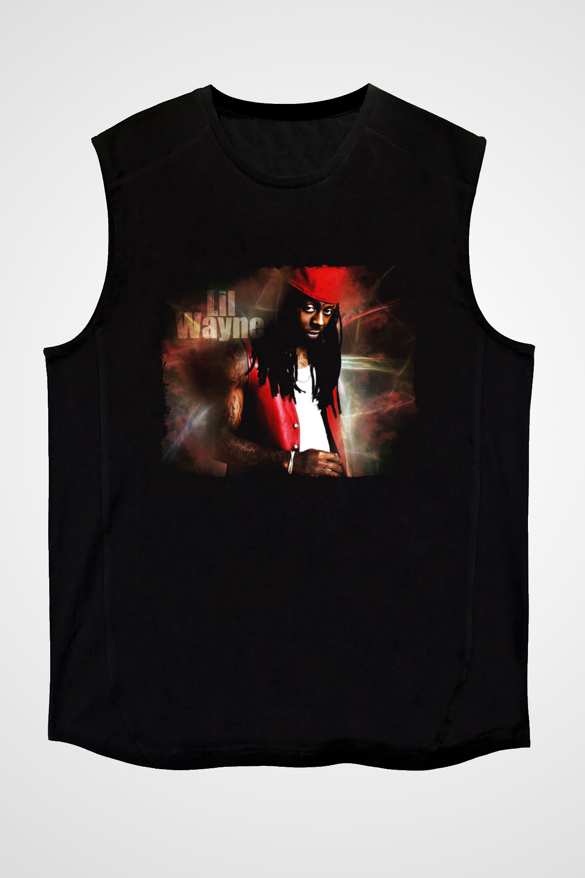 Lil Wayne Siyah Unisex Kolsuz Tişört