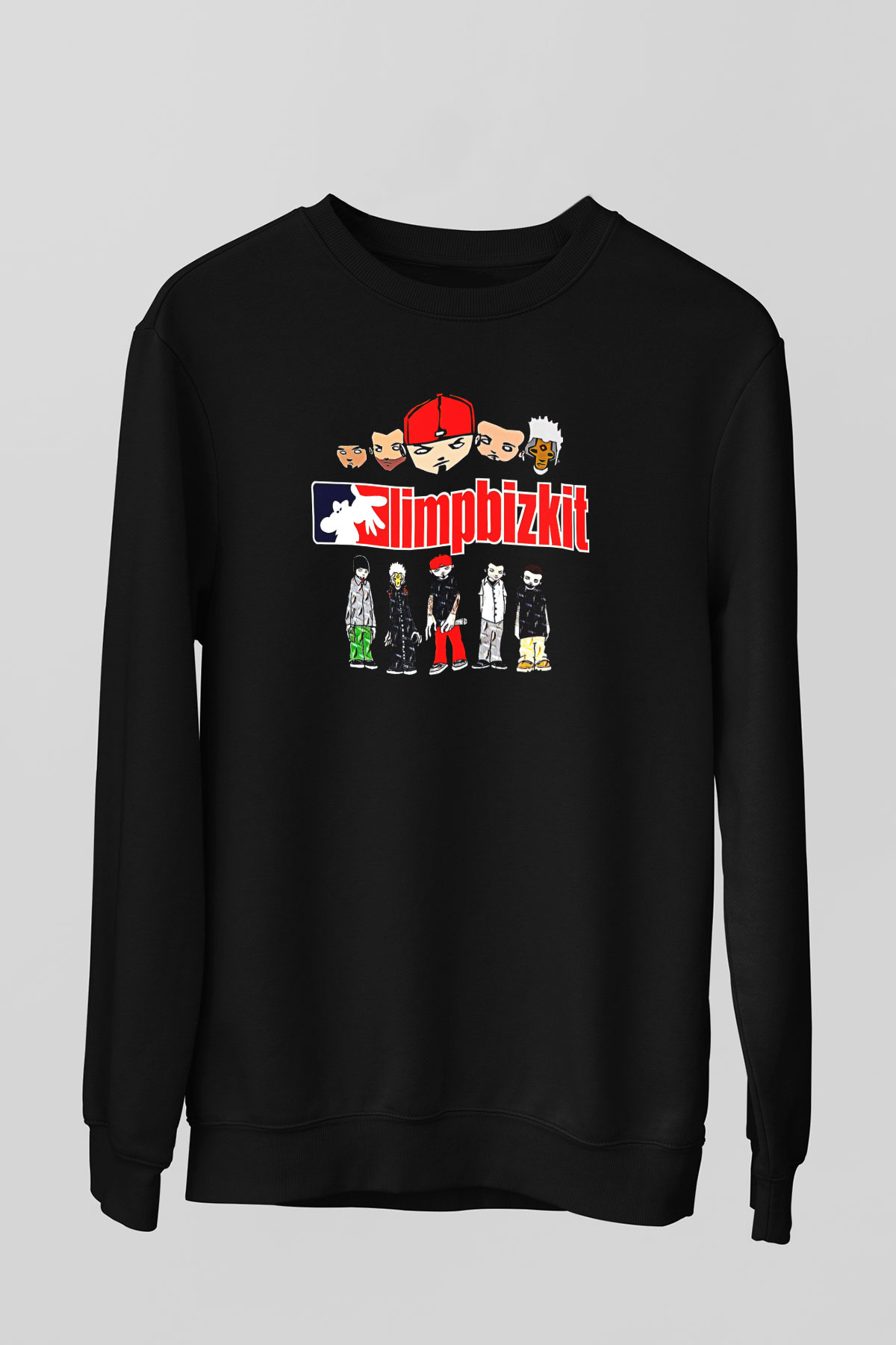 Limp Bizkit Baskılı Unisex Siyah Sweatshirt