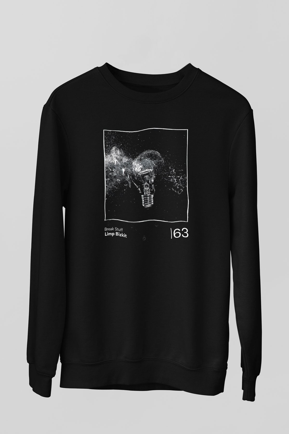 Limp Bizkit Baskılı Unisex Siyah Sweatshirt