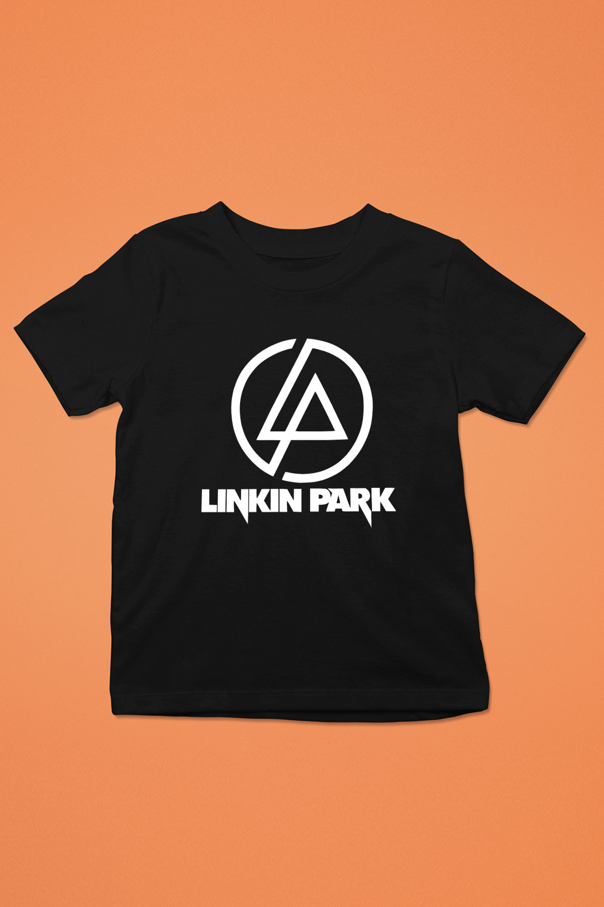 Linkin Park Baskılı Siyah Unisex Çocuk Tişört