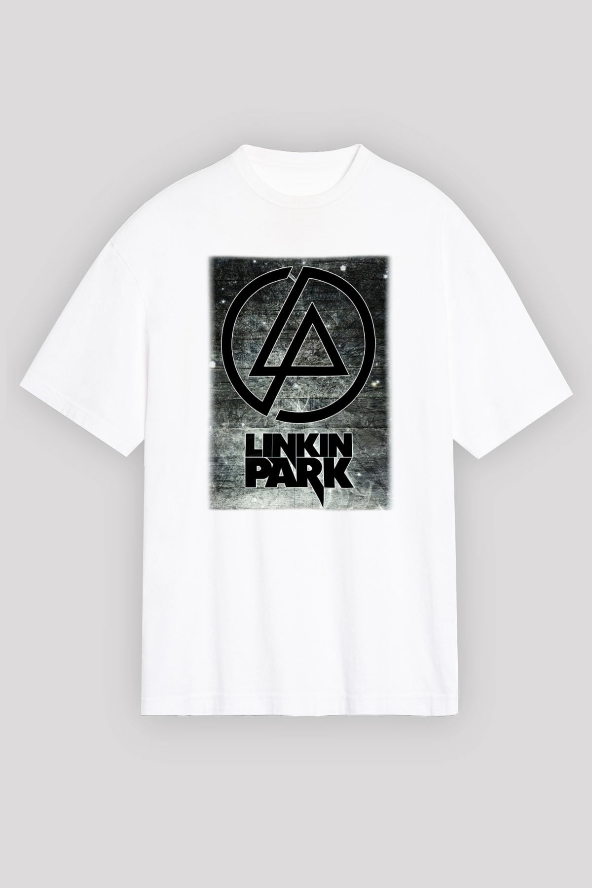 Linkin Park Beyaz Unisex Oversize Tişört T-Shirt