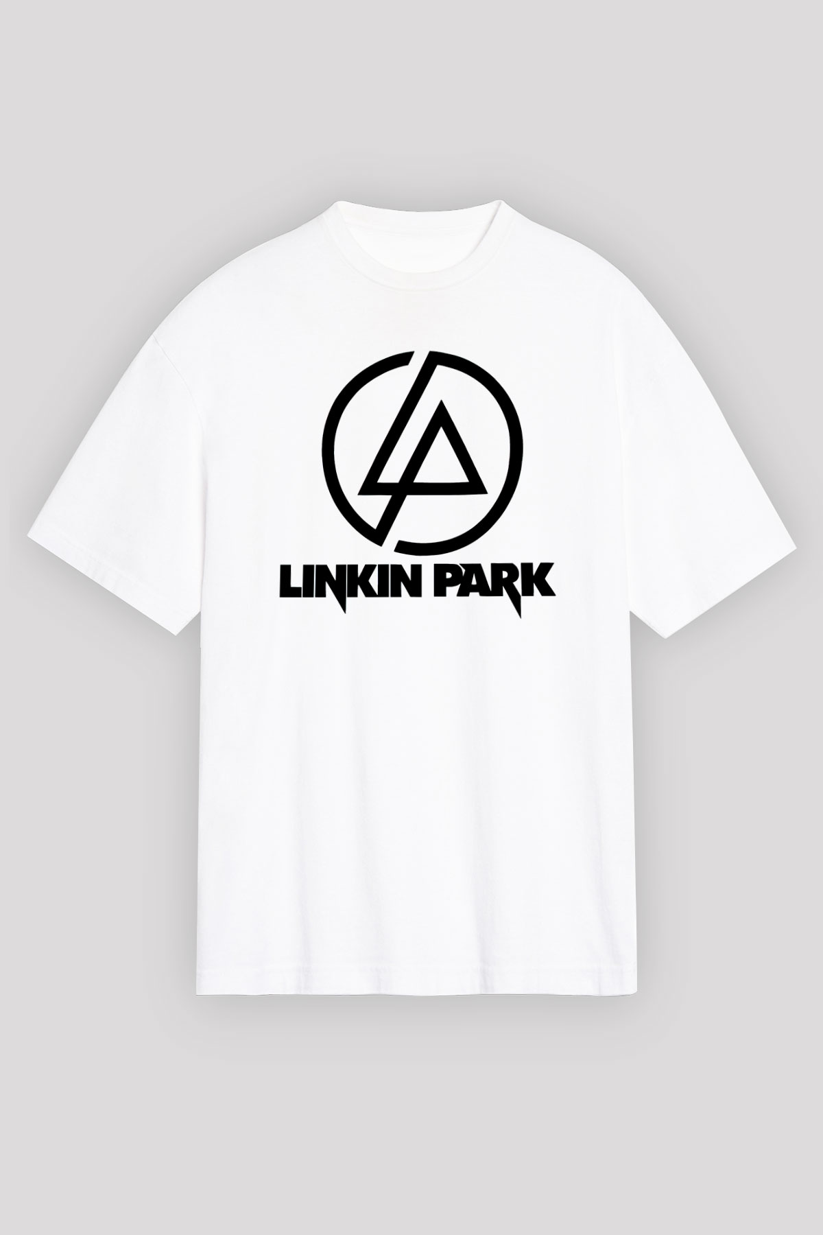 Linkin Park Beyaz Unisex Oversize Tişört T-Shirt