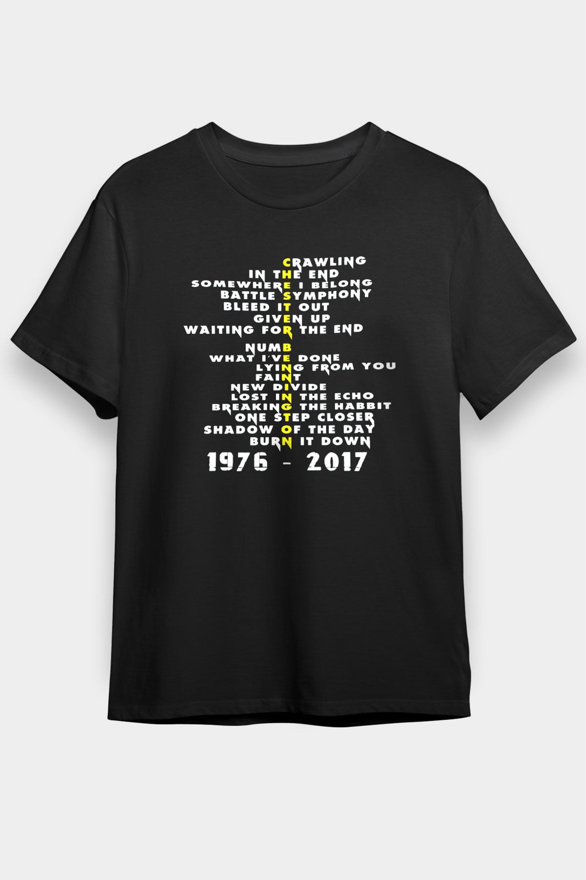 Linkin Park Siyah Unisex Tişört T-Shirt - TişörtFabrikası