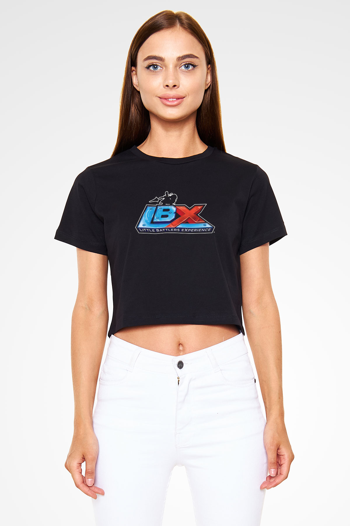 Little Battlers Experience Siyah  Crop Top Tişört