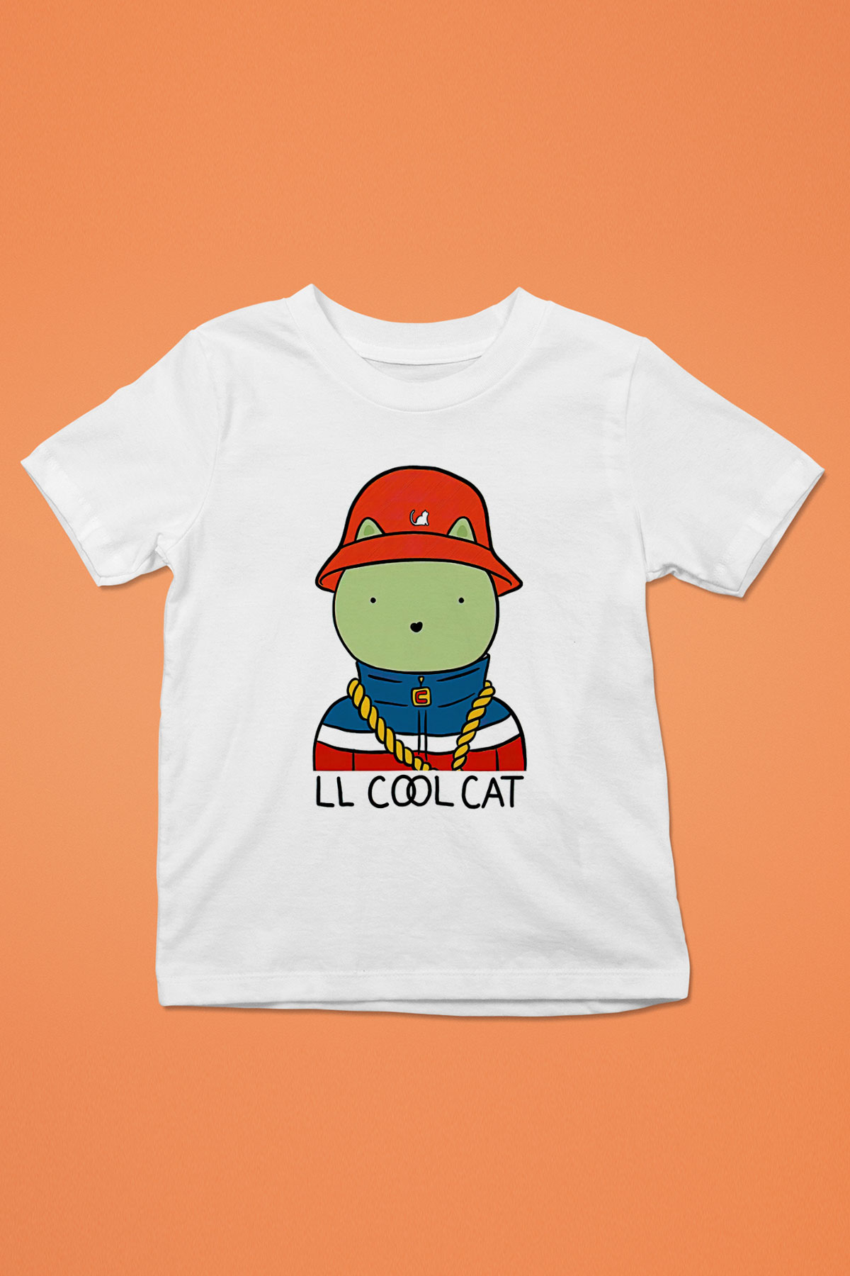 LL Cool J Baskılı Beyaz Unisex Beyaz Çocuk Tişört - Tshirt