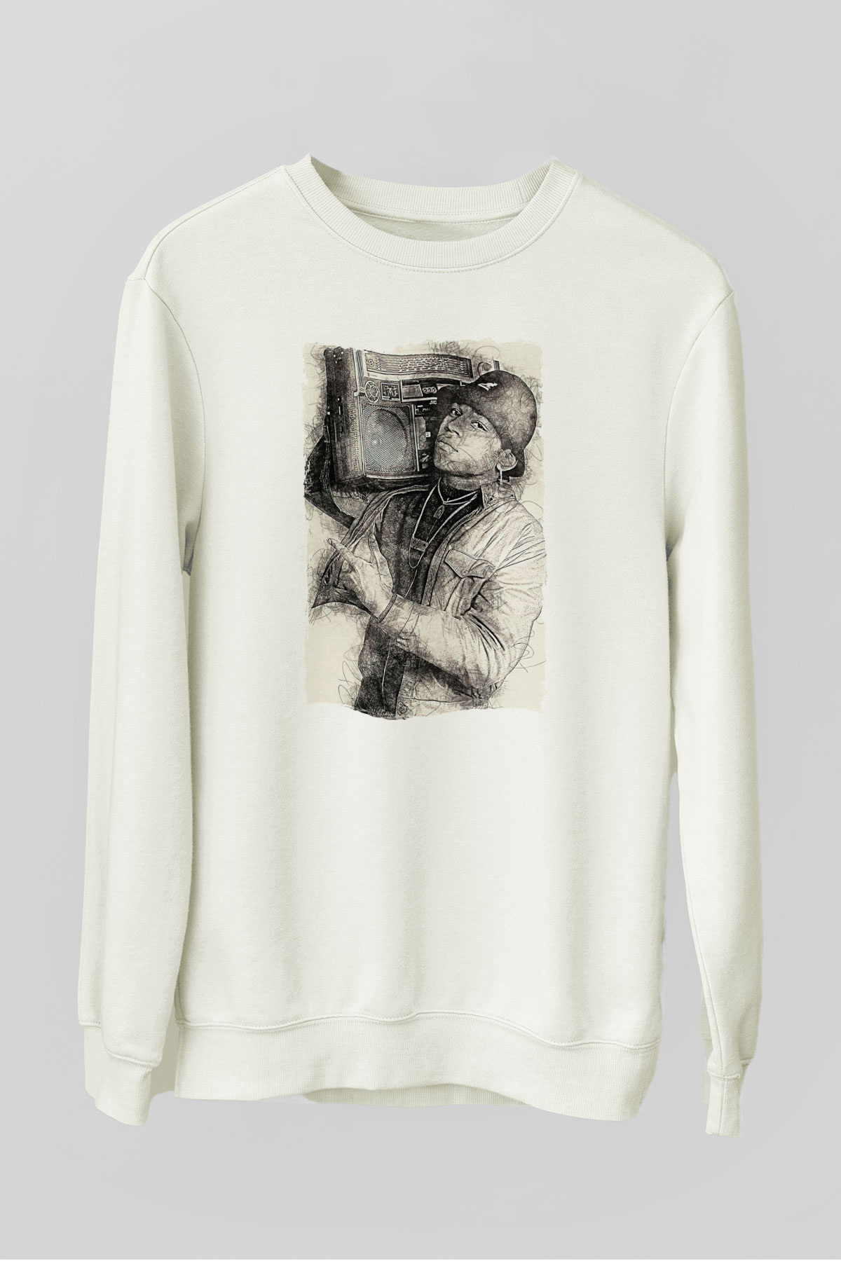 LL Cool J Beyaz Unisex Sweatshirt