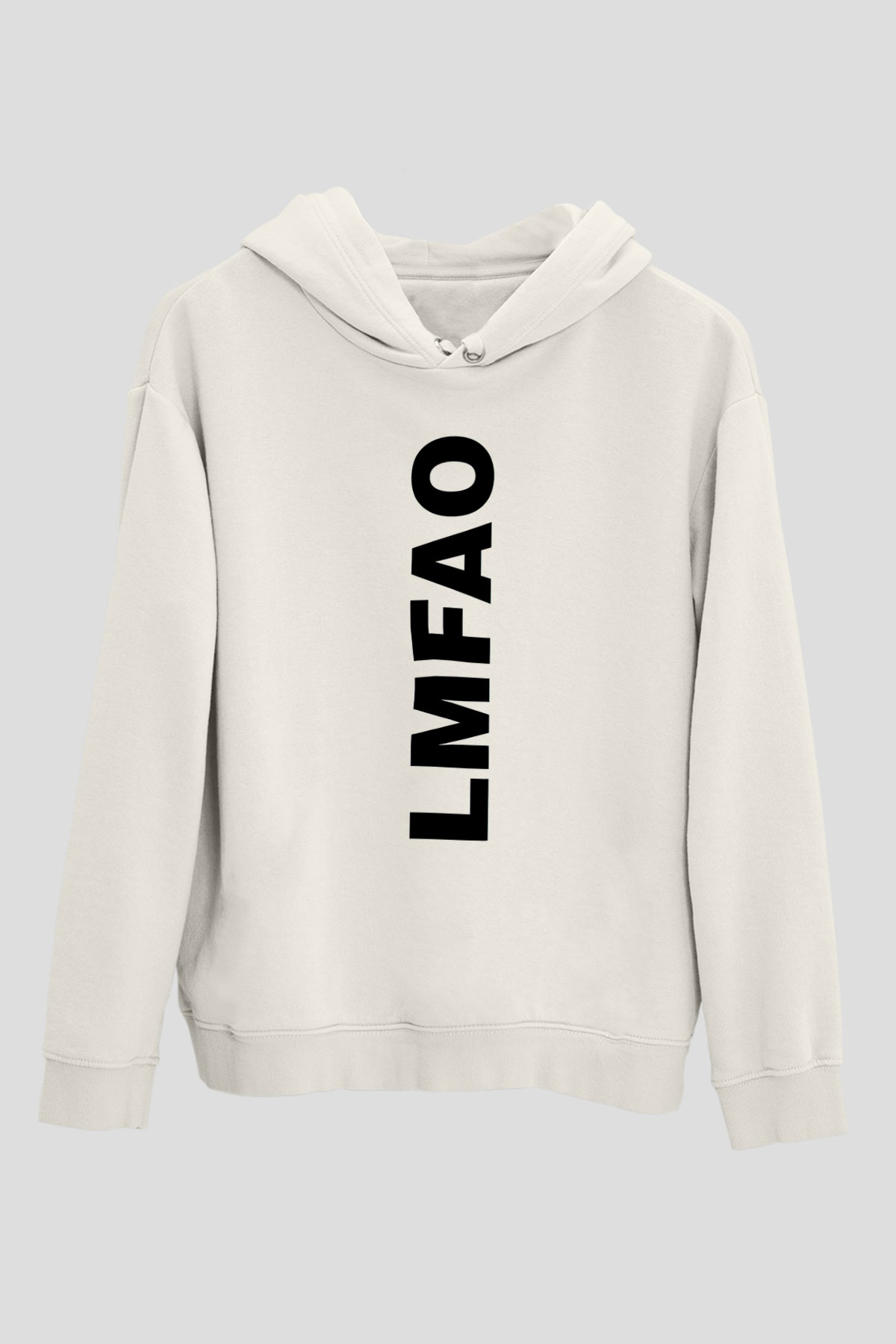 LMFAO Beyaz Unisex Kapüşonlu Sweatshirt