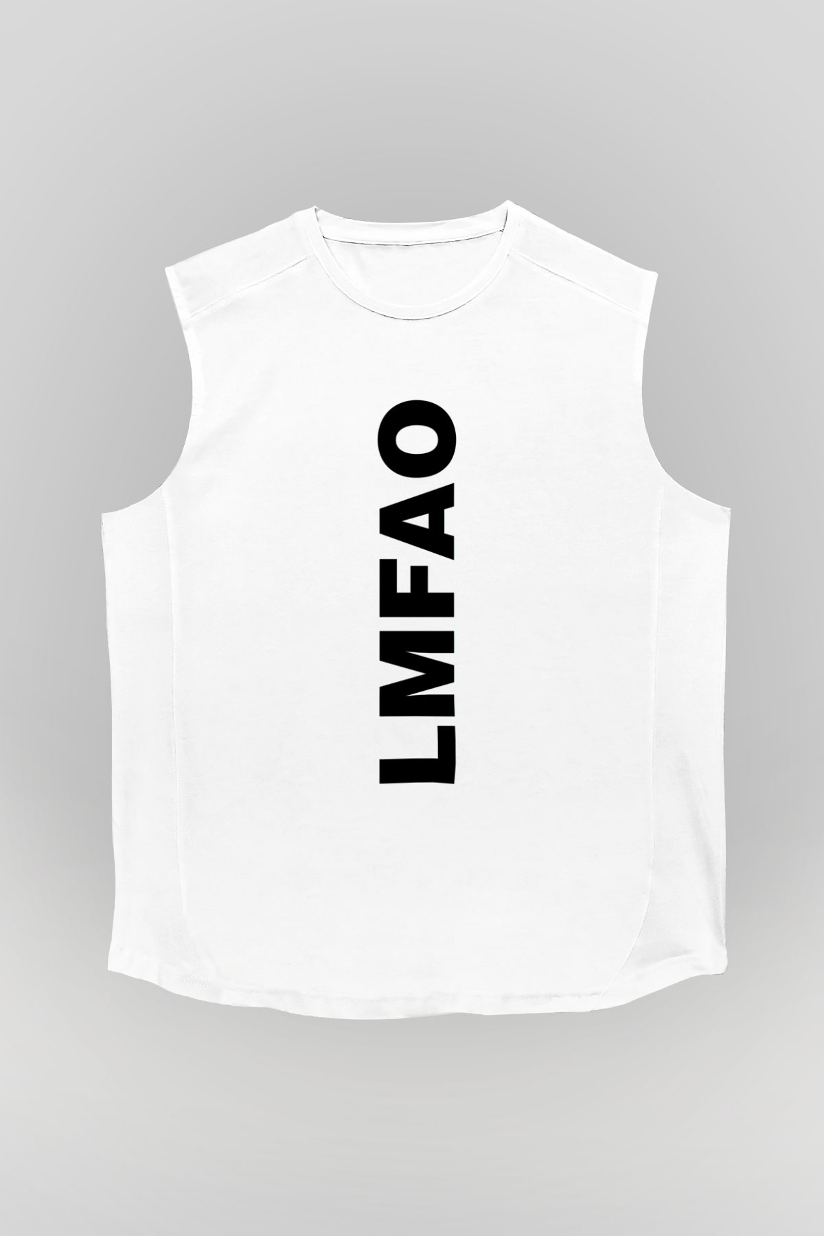 LMFAO Beyaz Unisex Kolsuz Tişört