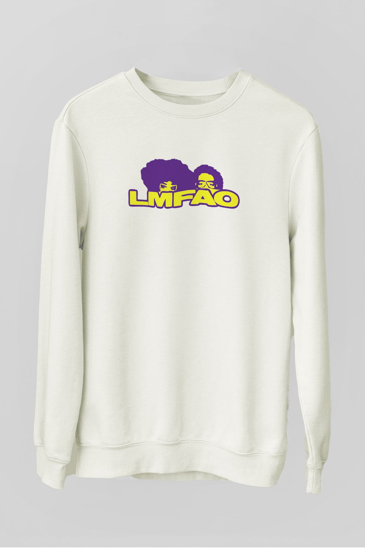 LMFAO Beyaz Unisex Sweatshirt