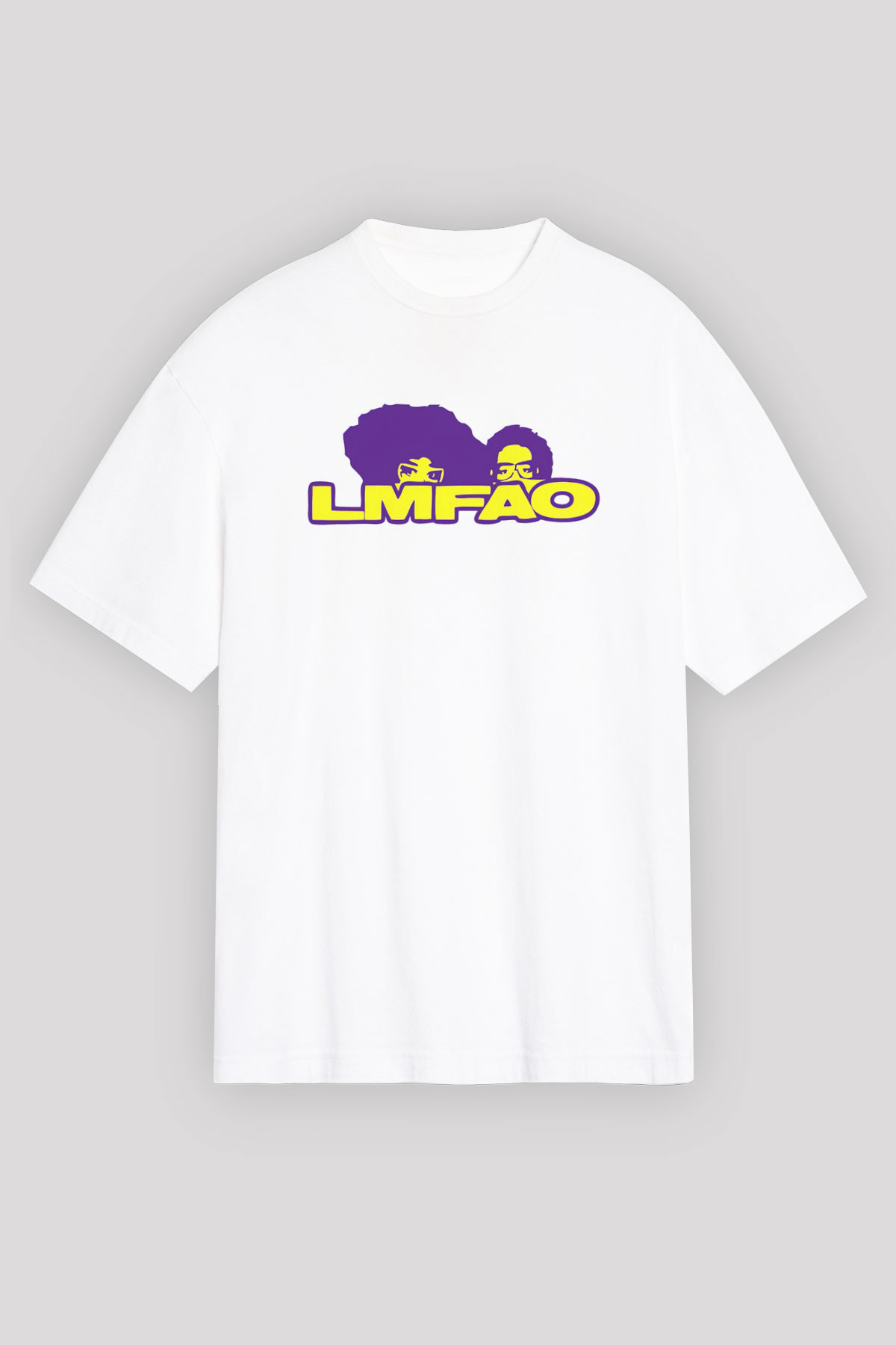 LMFAO Beyaz Unisex Tişört T-Shirt - TişörtFabrikası