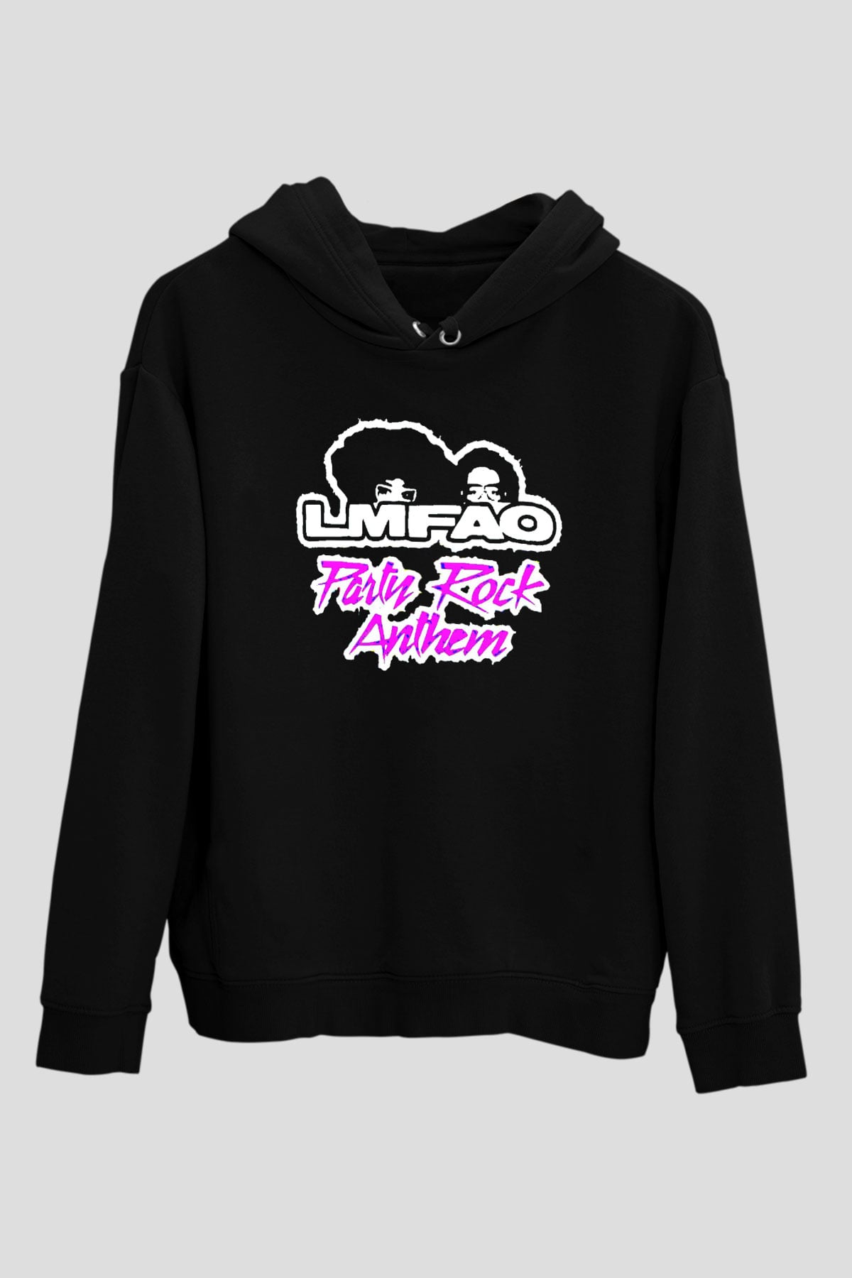 LMFAO Siyah Unisex Kapüşonlu Sweatshirt