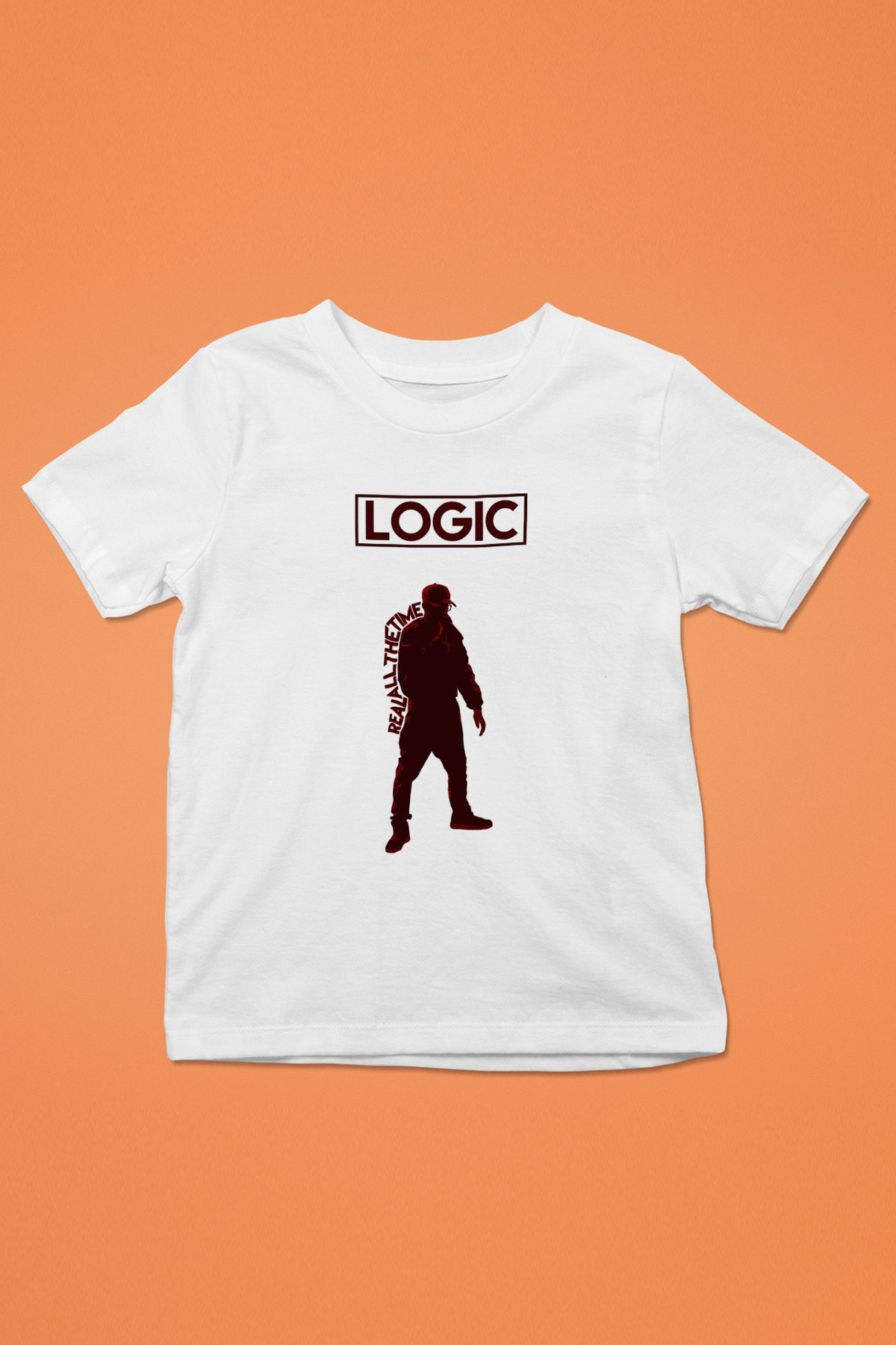 Logic Baskılı Beyaz Unisex Çocuk Tişört