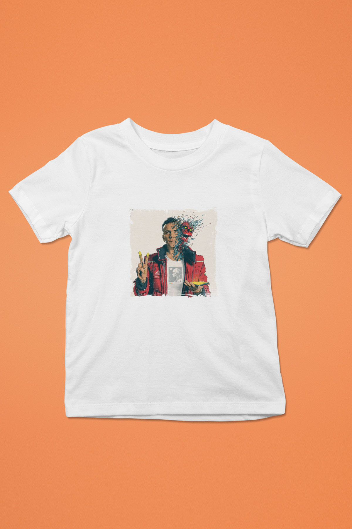 Logic Baskılı Unisex Beyaz Çocuk Tişört
