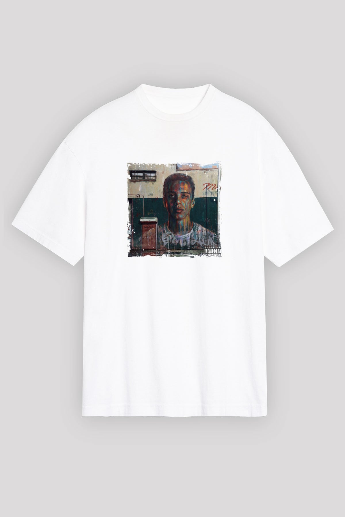 Logic Baskılı Unisex Beyaz Tişört