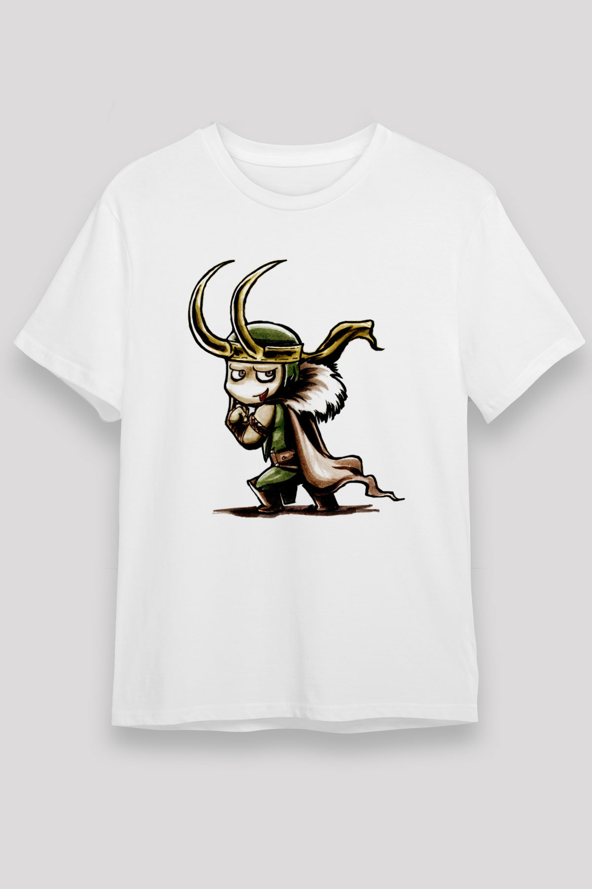 Loki White Unisex Graphic Tee - STREETWEAR