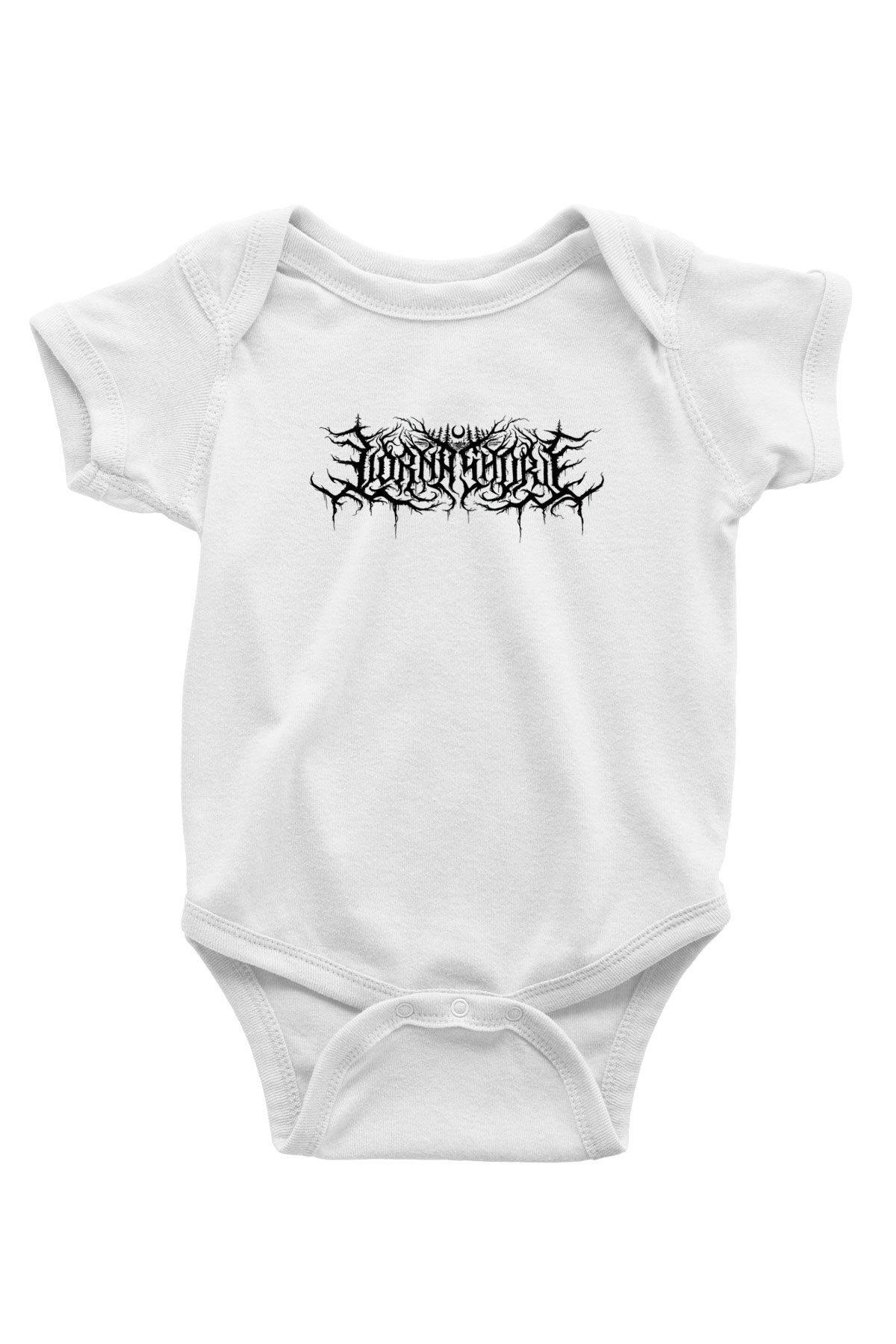 Lorna Shore Baskılı Beyaz Unisex Bebek Body - Zıbın