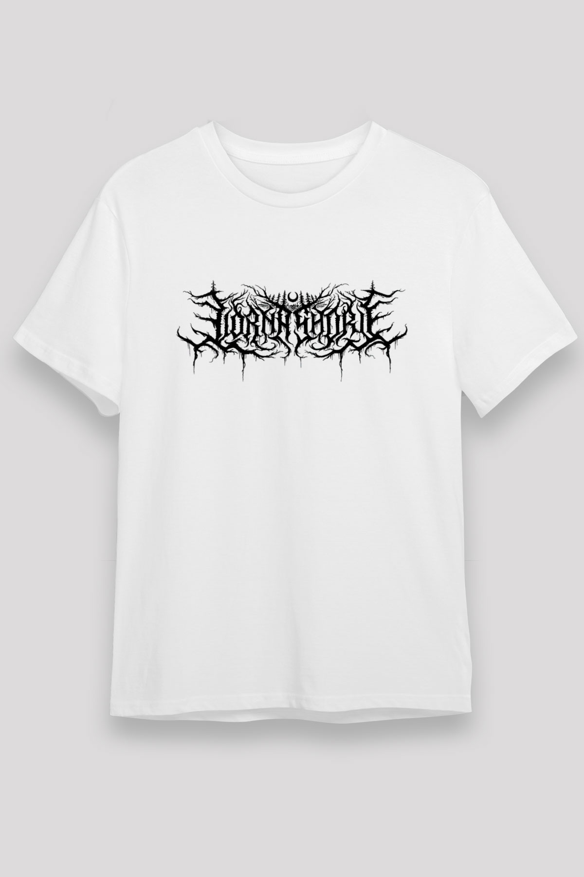 Lorna Shore Baskılı Unisex Beyaz Tişört - Tshirt