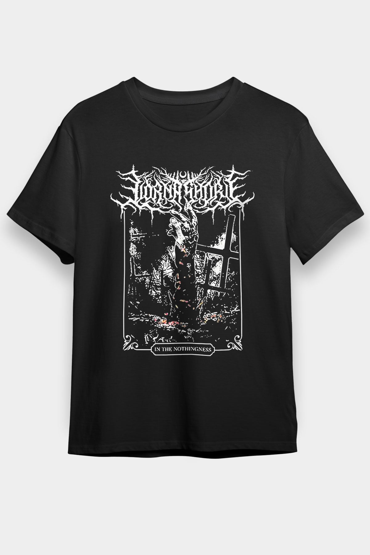 Lorna Shore Baskılı Unisex Siyah Tişört - Tshirt