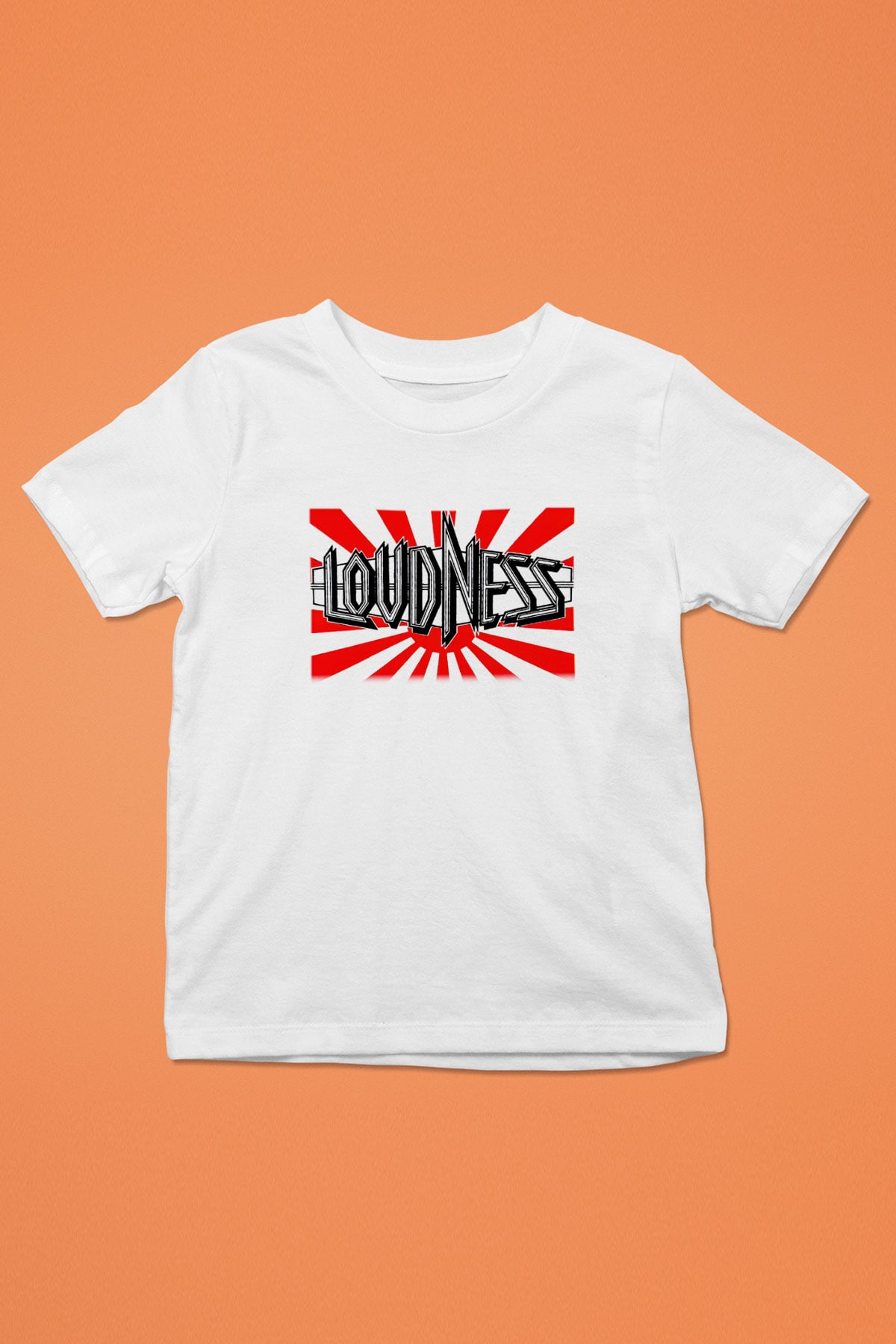 Loudness Baskılı Beyaz Unisex Çocuk Tişört