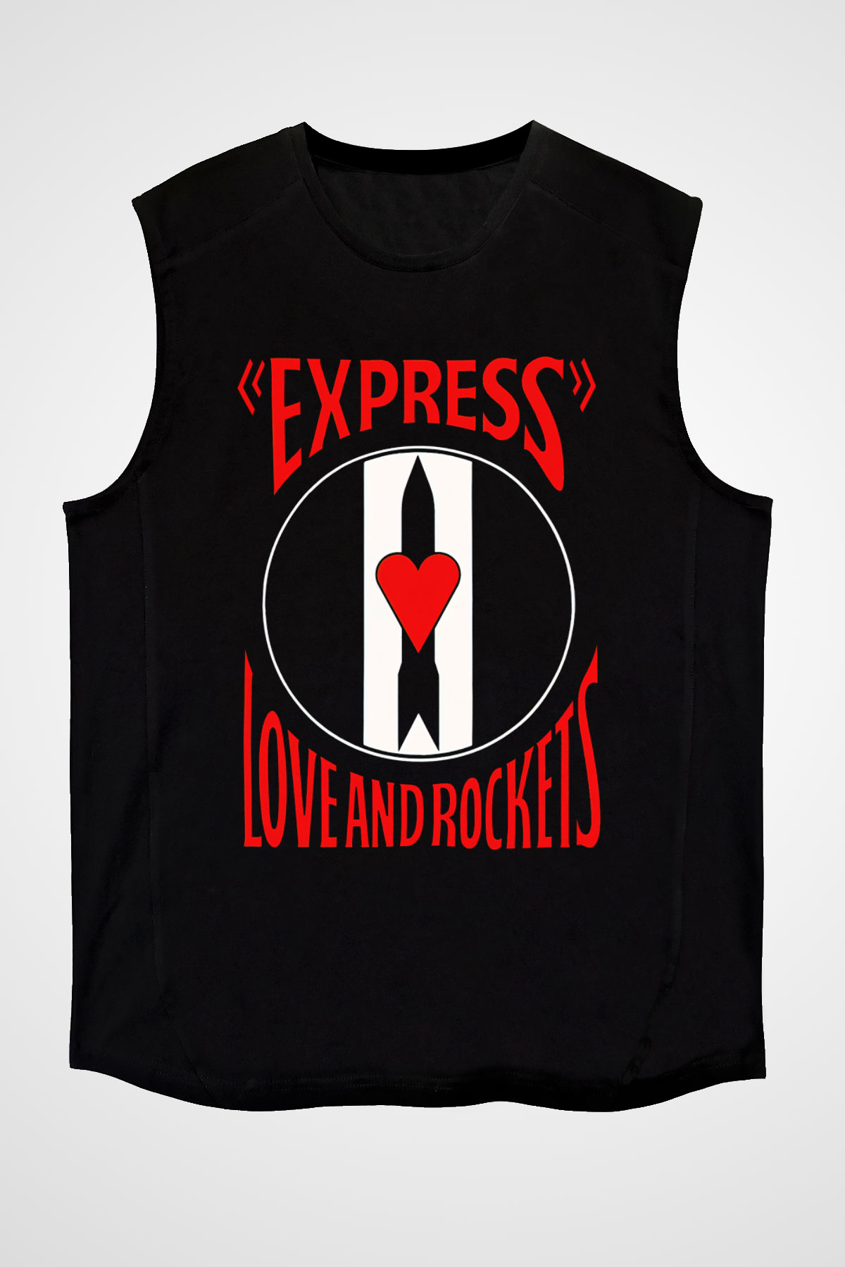 Love and Rockets Siyah Unisex Kolsuz Tişört