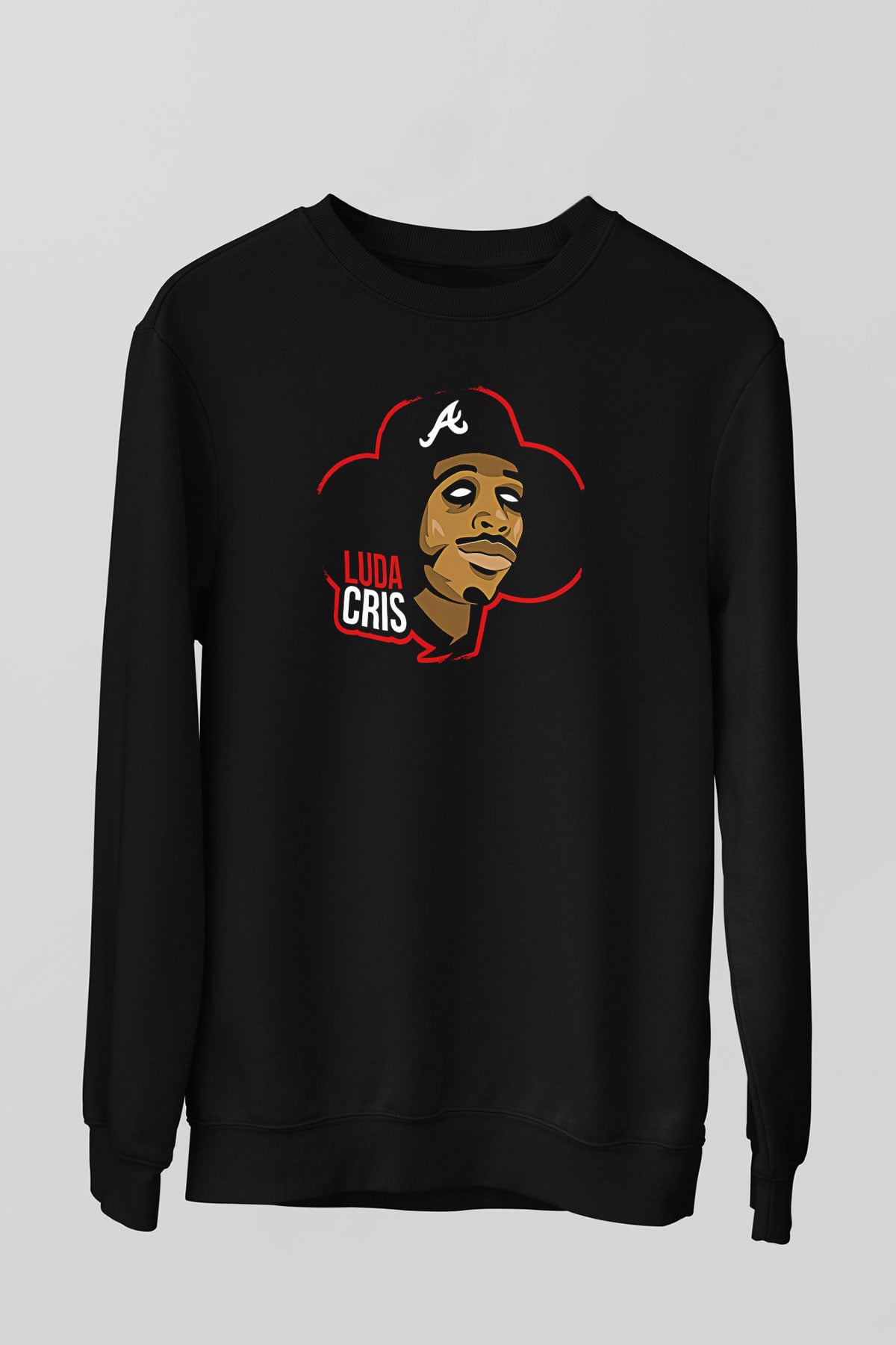 Ludacris Baskılı Unisex Siyah Sweatshirt