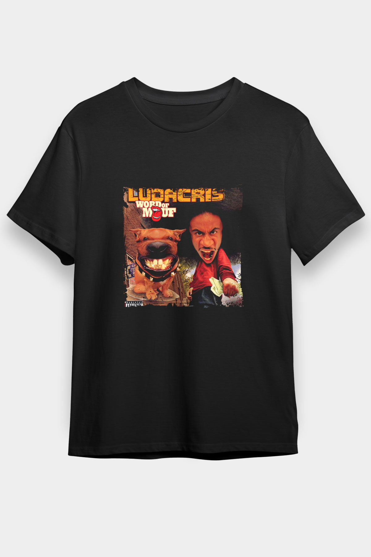 Ludacris Baskılı Unisex Siyah Tişört