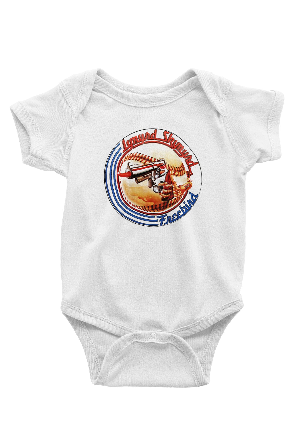 Lynyrd Skynyrd Baskılı Beyaz Unisex Bebek Body - Zıbın