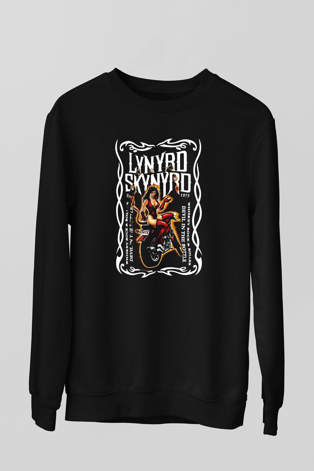 Lynyrd Skynyrd Siyah Unisex Sweatshirt