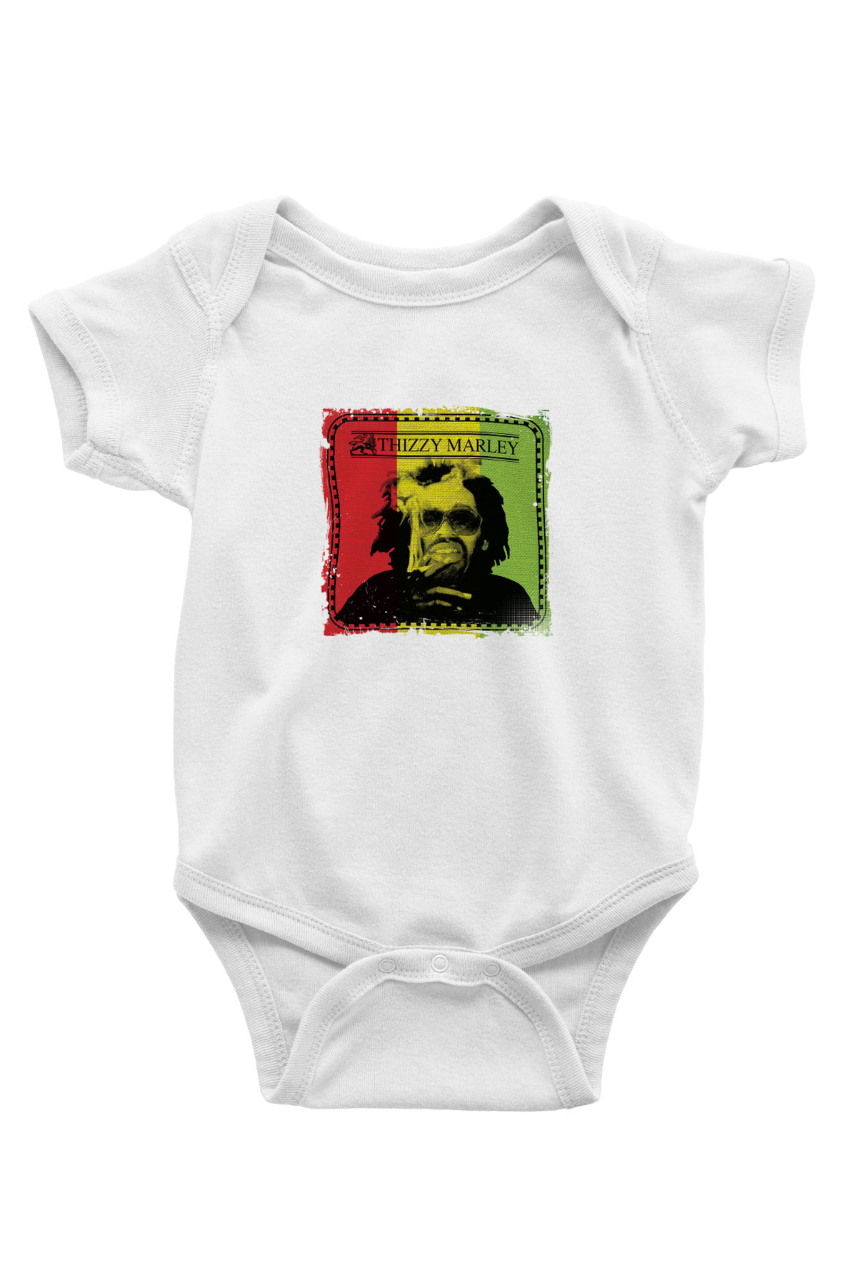 Mac Dre Baskılı Unisex Beyaz Bebek Body - Zıbın
