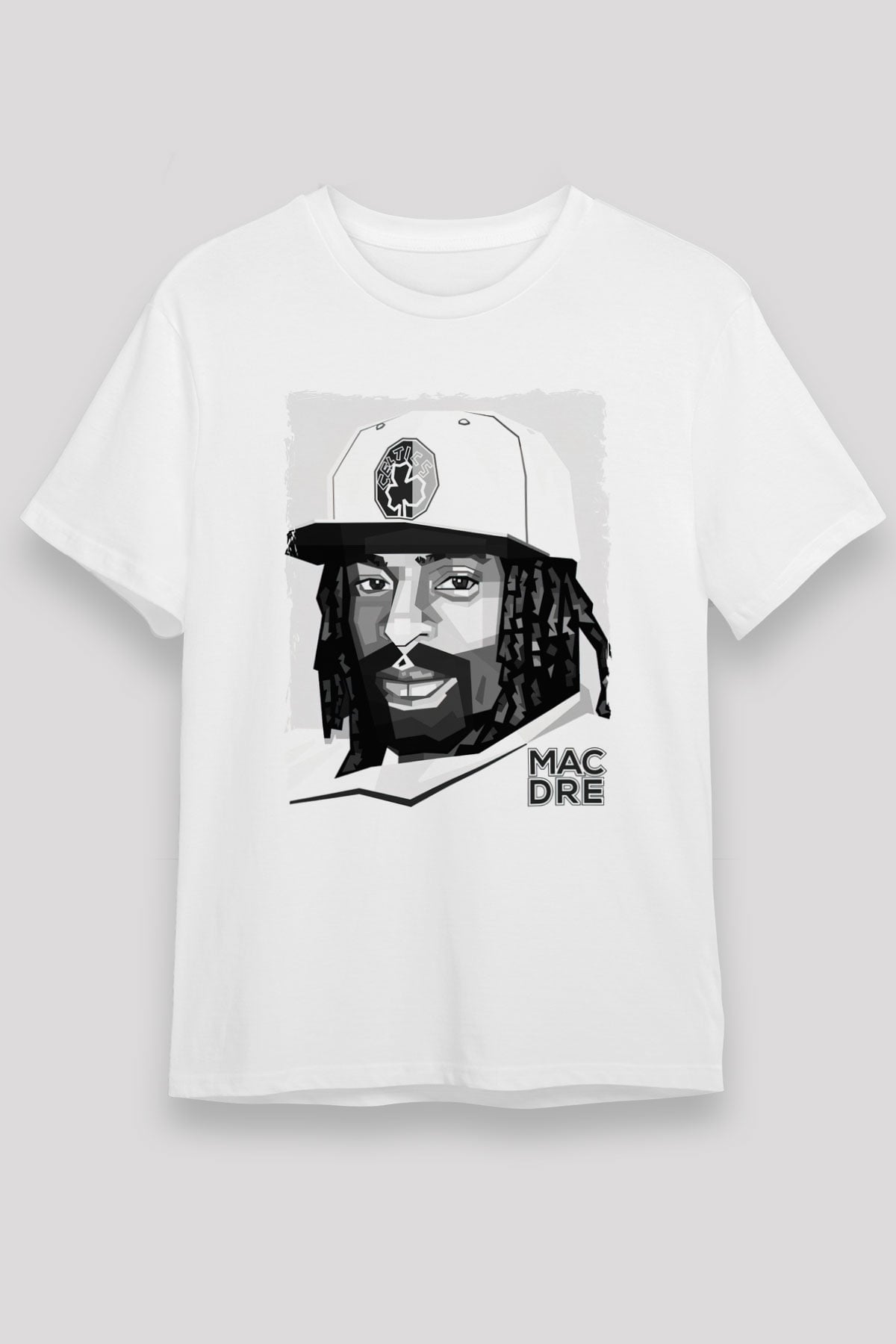 Mac Dre Beyaz Unisex Tişört T-Shirt - TişörtFabrikası