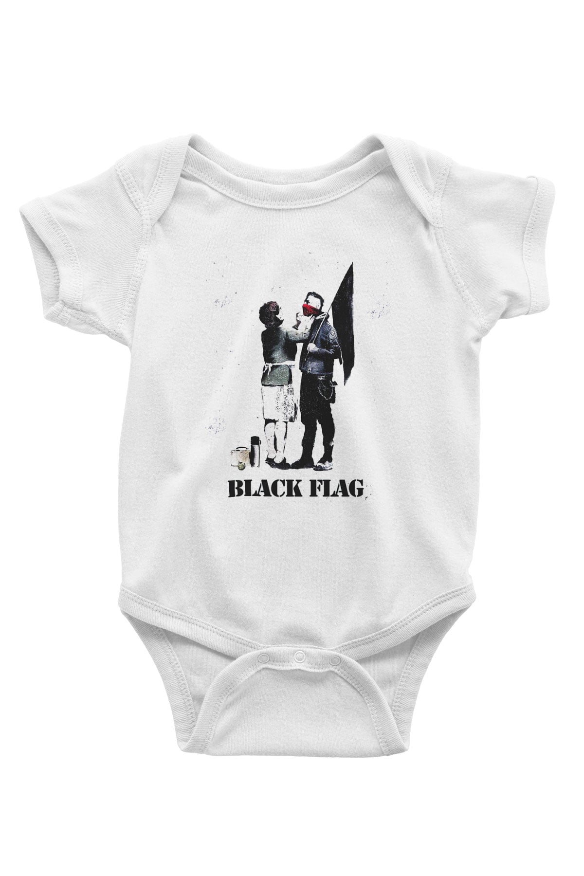 Machine Gun Kelly Baskılı Beyaz Unisex Bebek Body - Zıbın