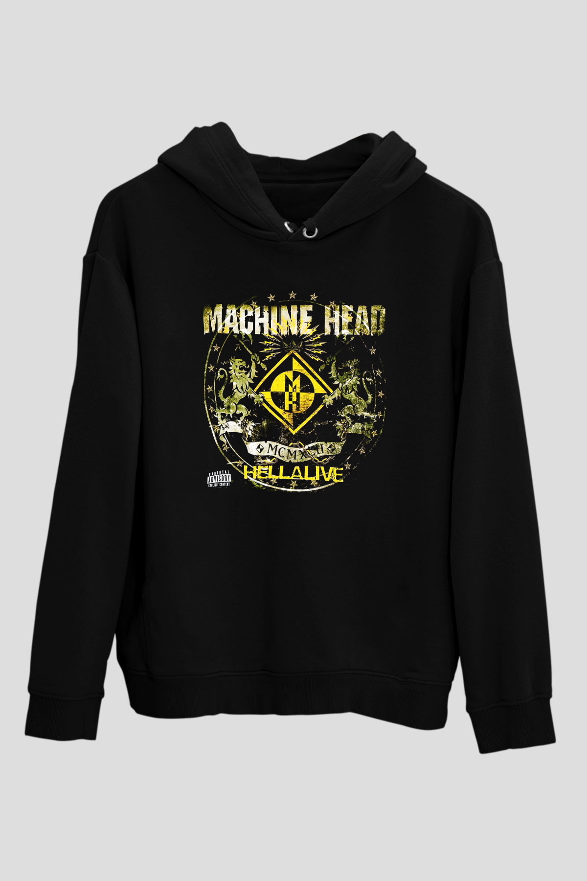 Machine Head Siyah Unisex Hoodie