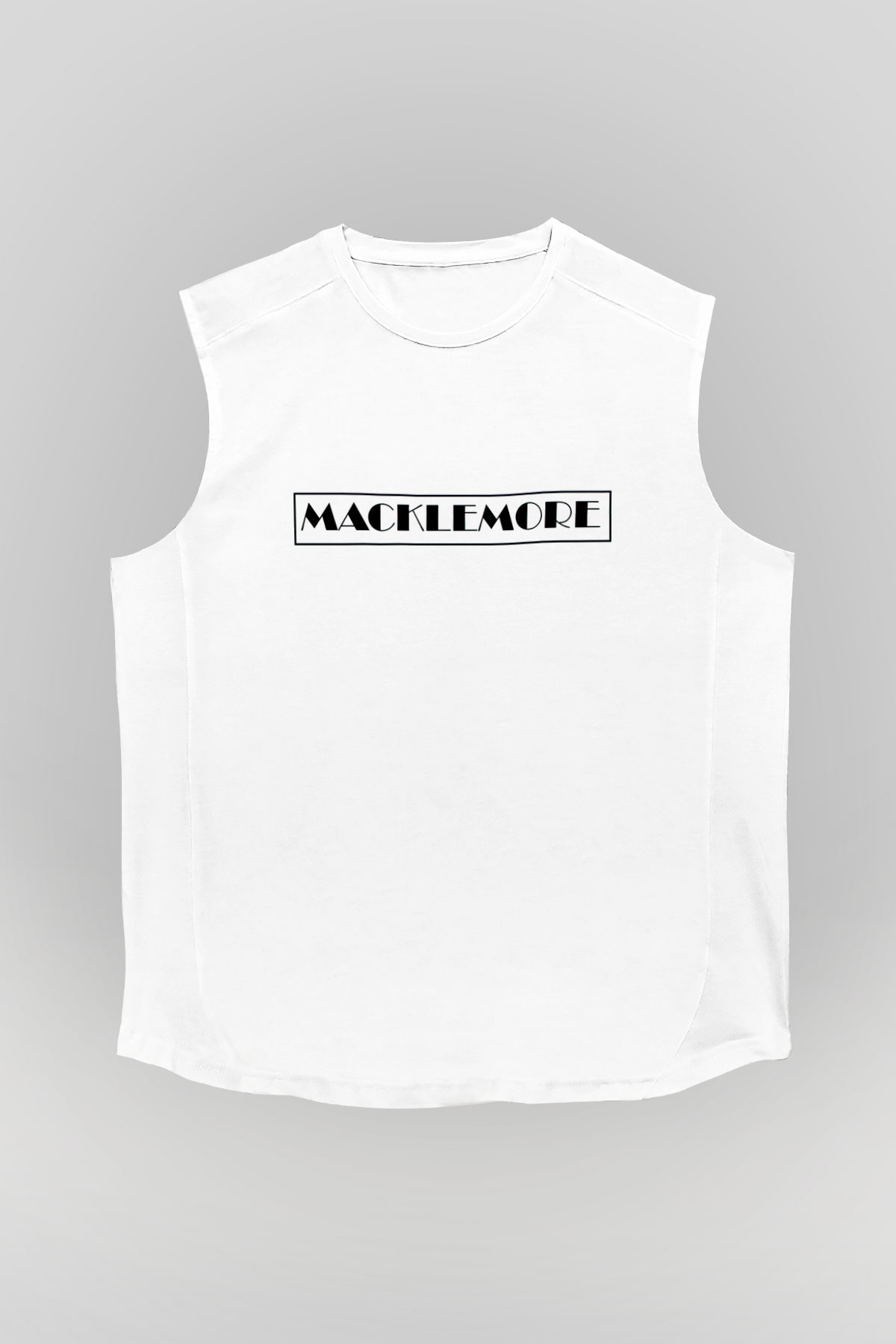 Macklemore Beyaz Unisex Kolsuz Tişört