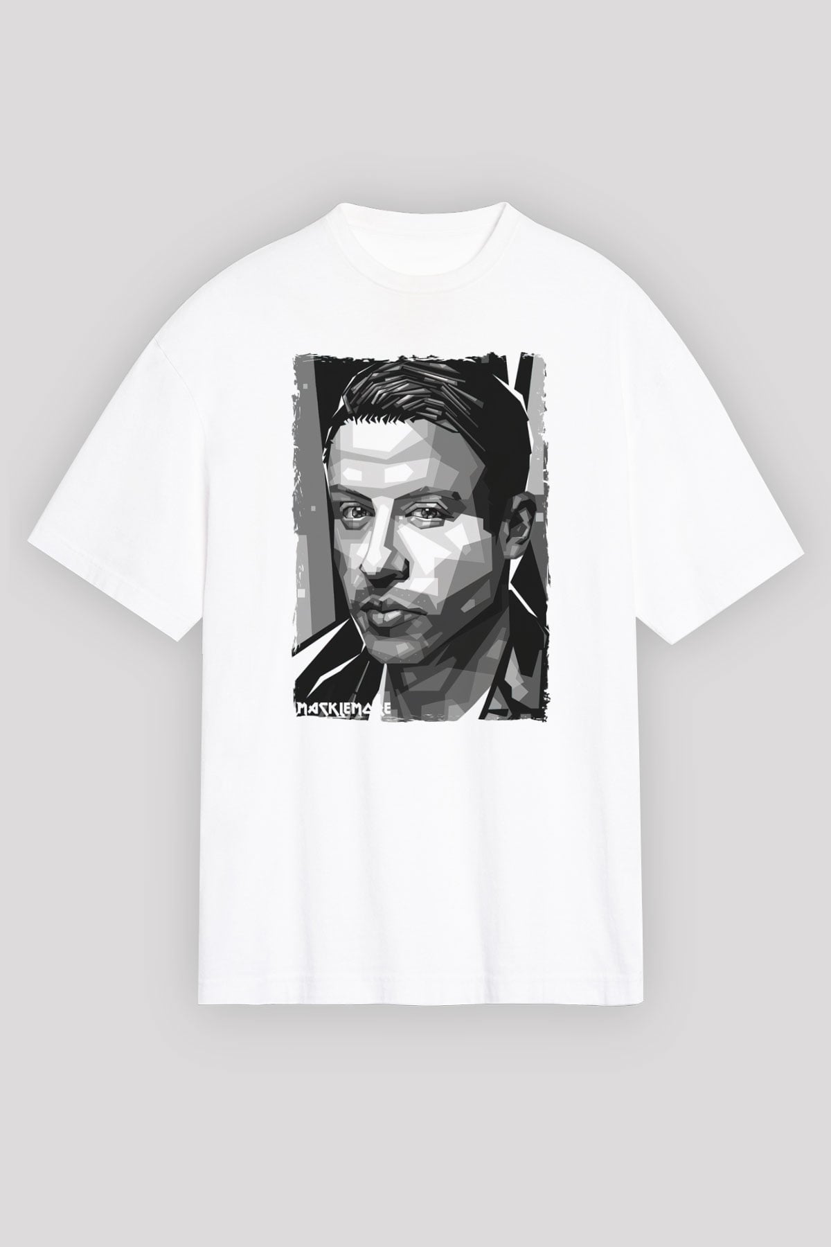 Macklemore Beyaz Unisex Tişört T-Shirt - TişörtFabrikası