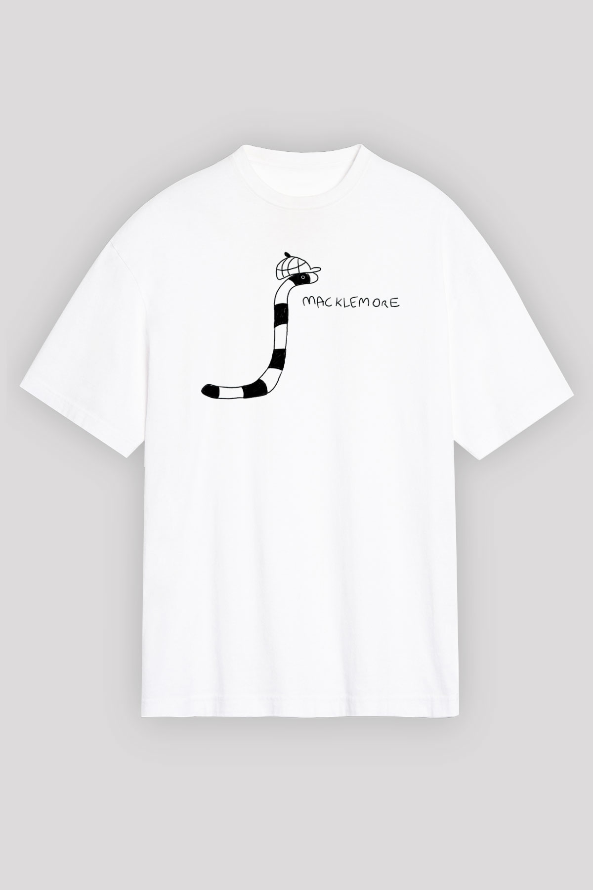 Macklemore Beyaz Unisex Tişört T-Shirt - TişörtFabrikası