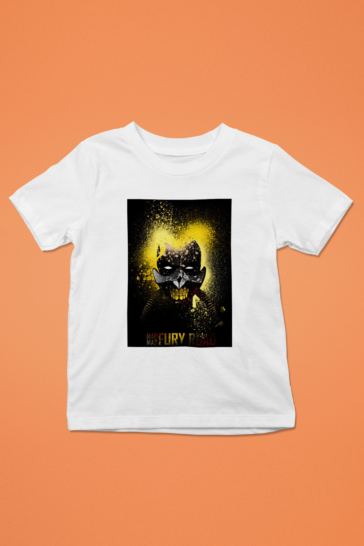 Mad Max Baskılı Beyaz Unisex Çocuk Tişört