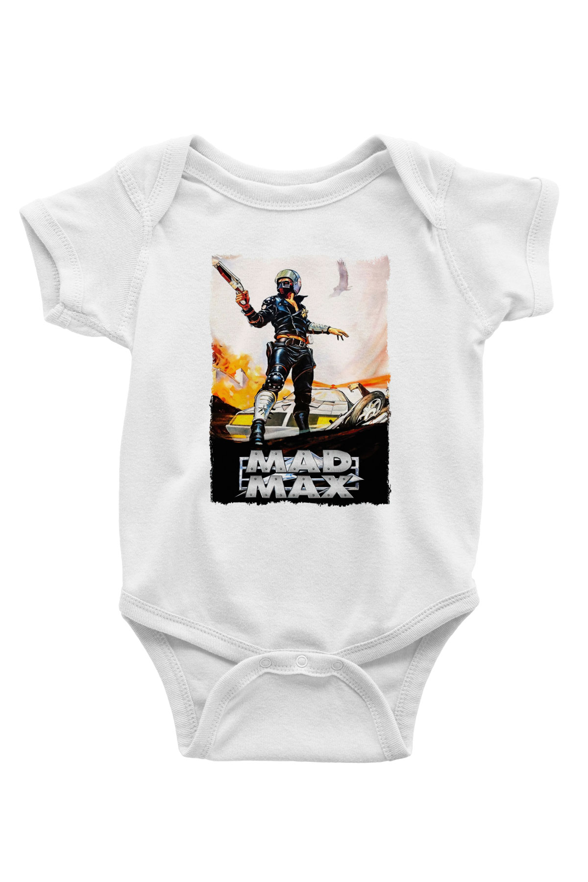 Mad Max Beyaz Bebek Body - Zıbın