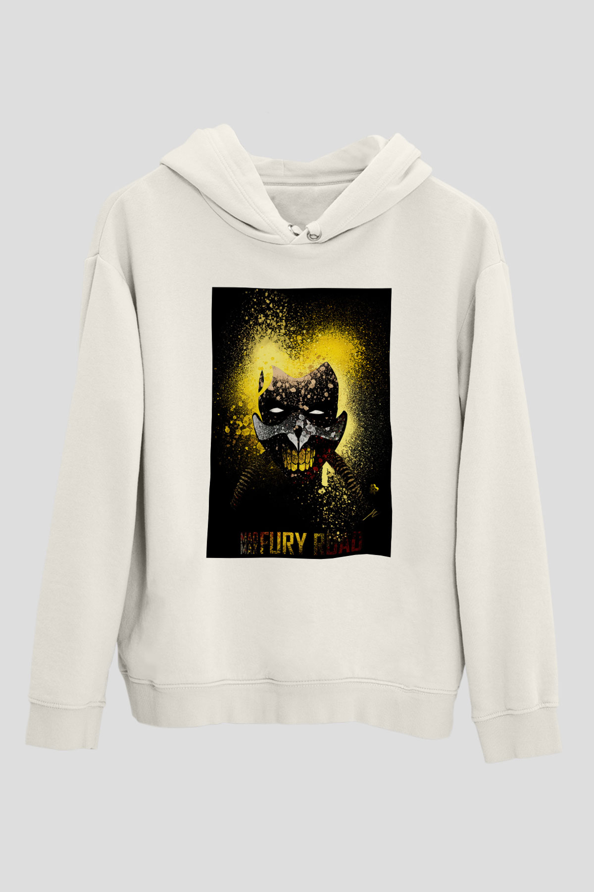 Mad Max Beyaz Unisex Hoodie