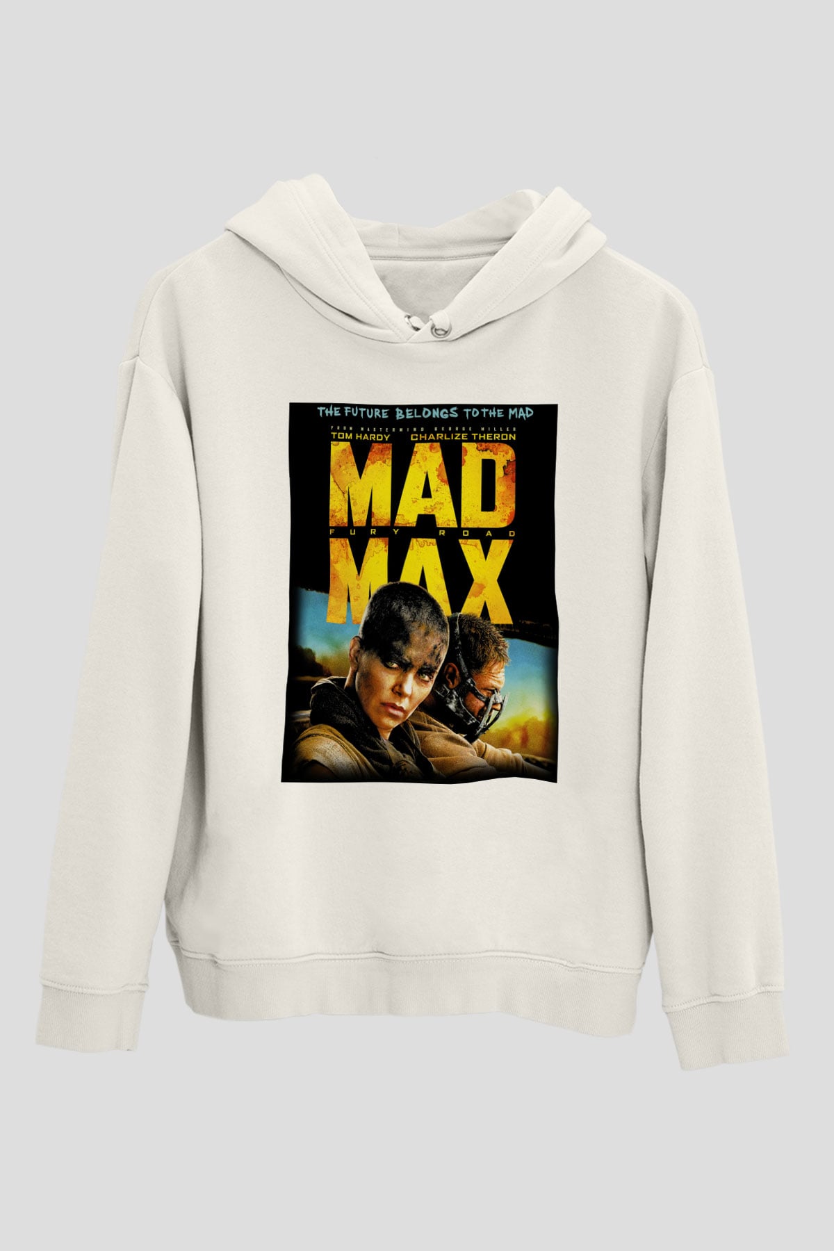 Mad Max Beyaz Unisex Hoodie