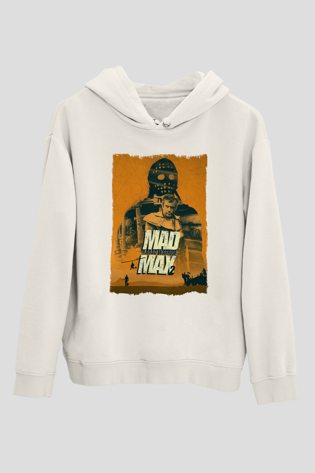 Mad Max Beyaz Unisex Hoodie