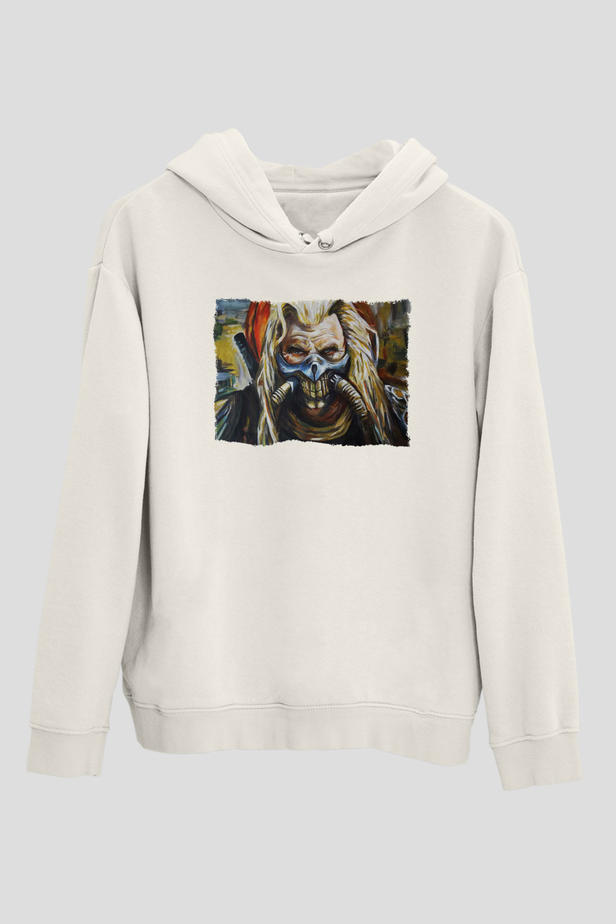 Mad Max Beyaz Unisex Hoodie