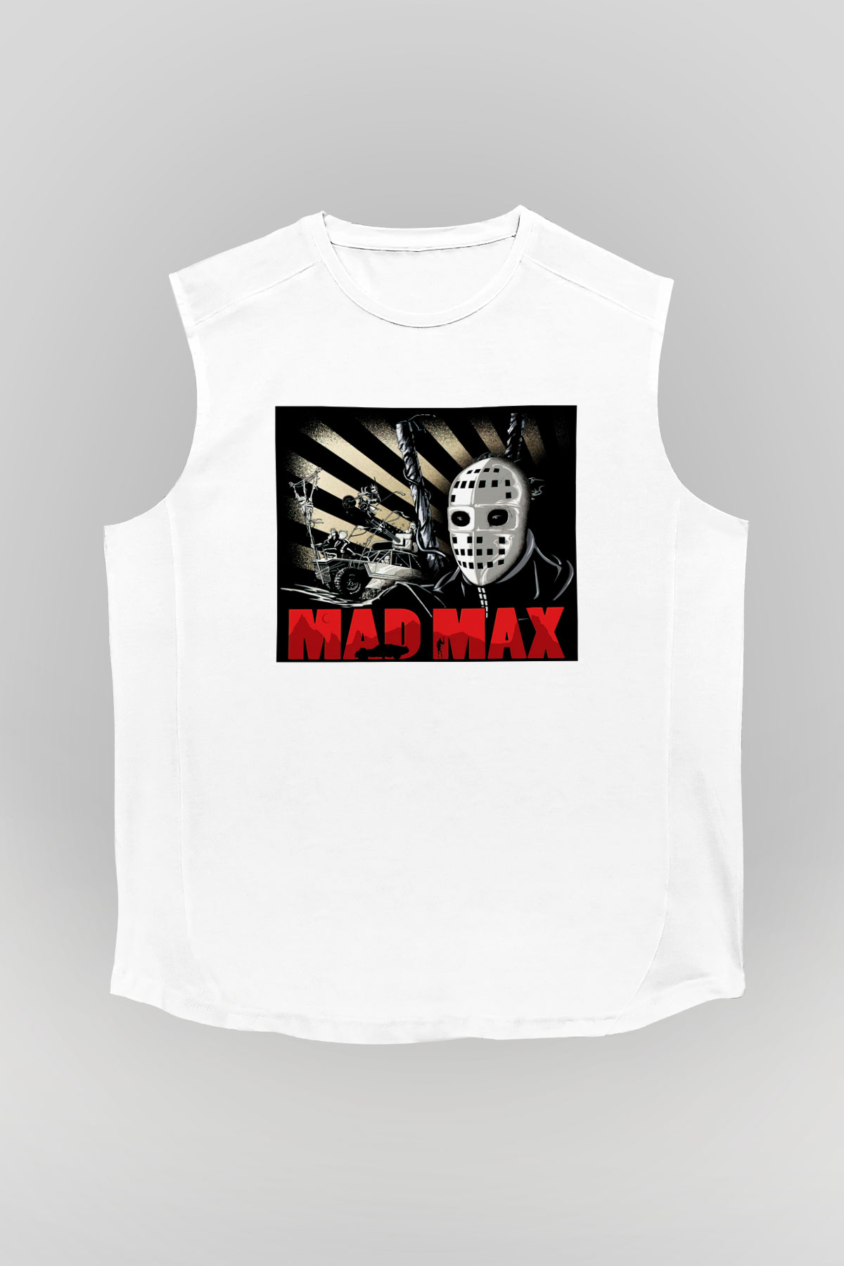Mad Max Beyaz Unisex Kolsuz Tişört