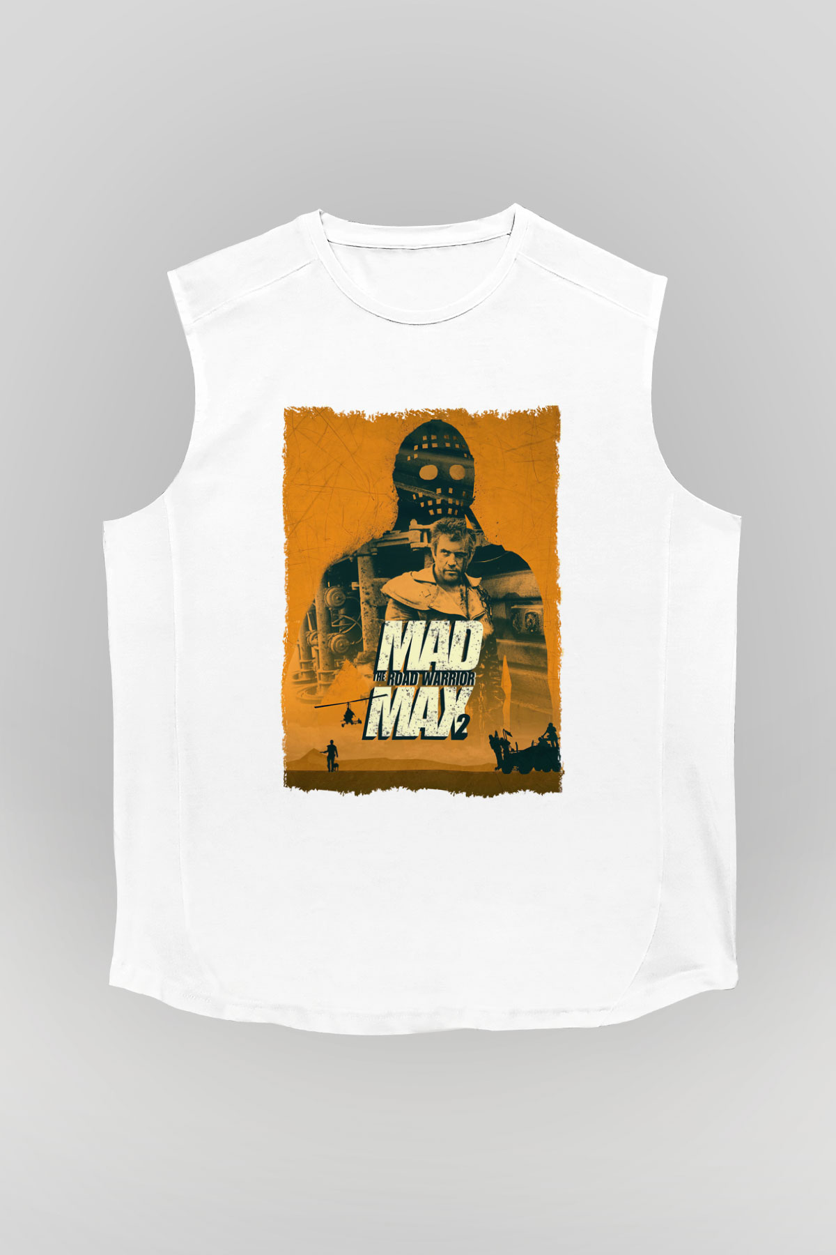 Mad Max Beyaz Unisex Kolsuz Tişört