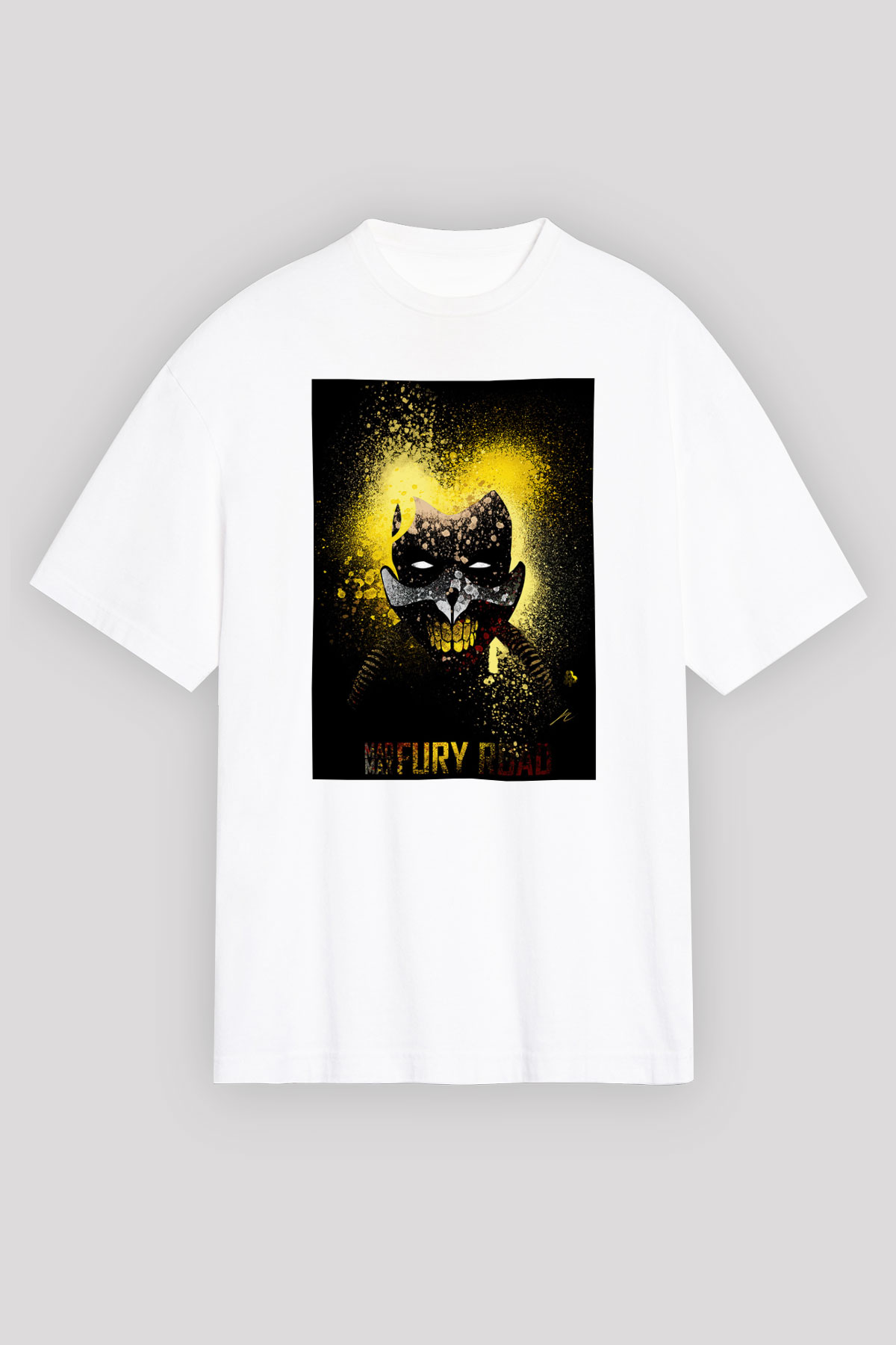 Mad Max Beyaz Unisex Oversize Tişört T-Shirt