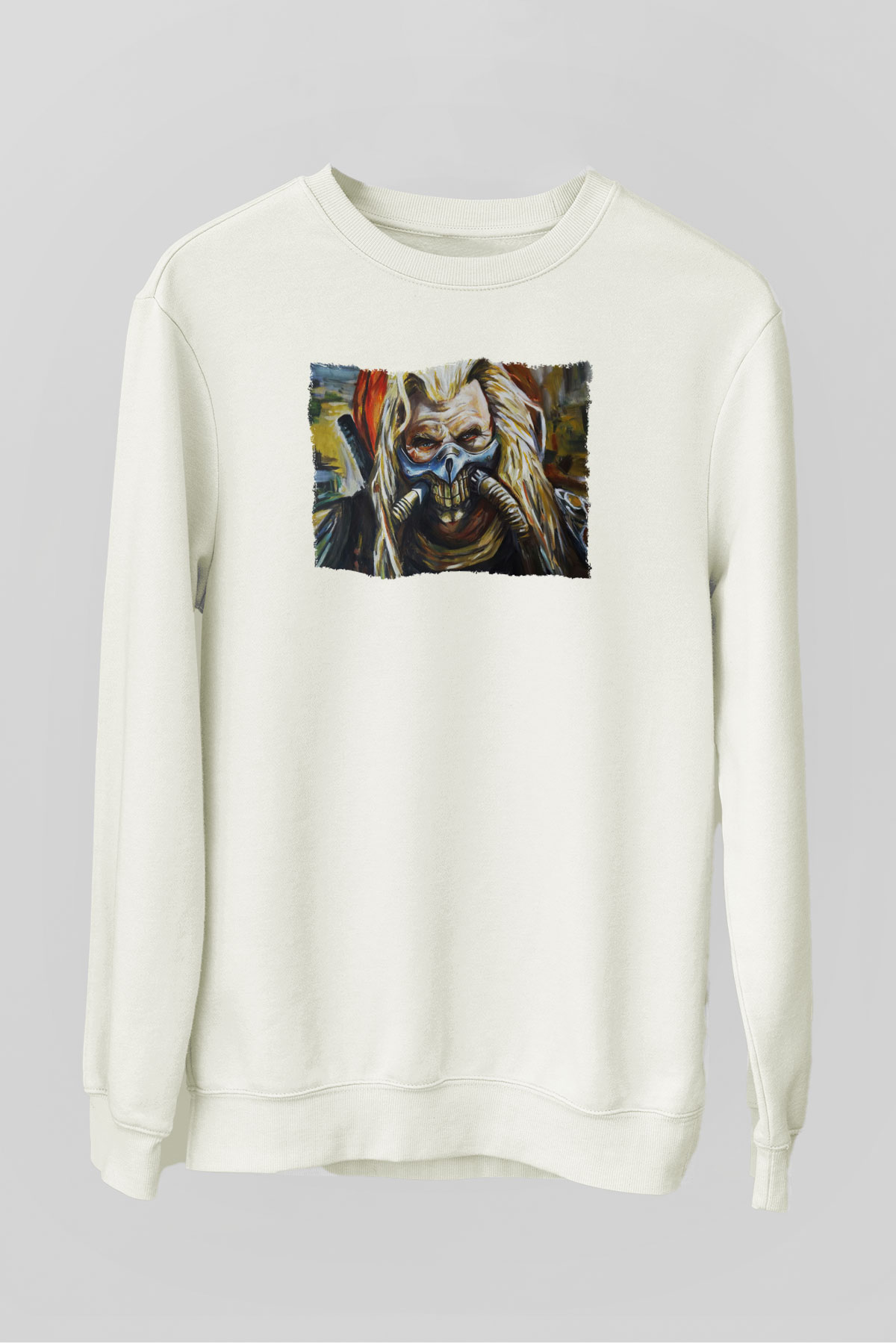 Mad Max Beyaz Unisex Sweatshirt
