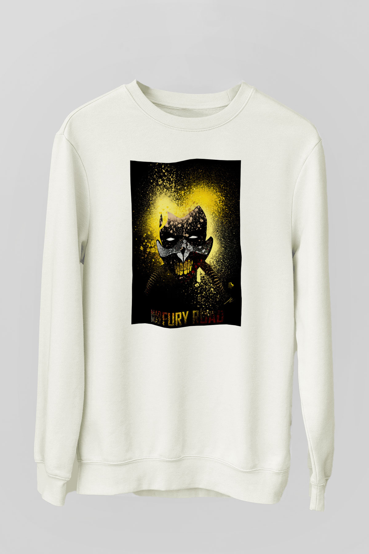 Mad Max Beyaz Unisex Sweatshirt