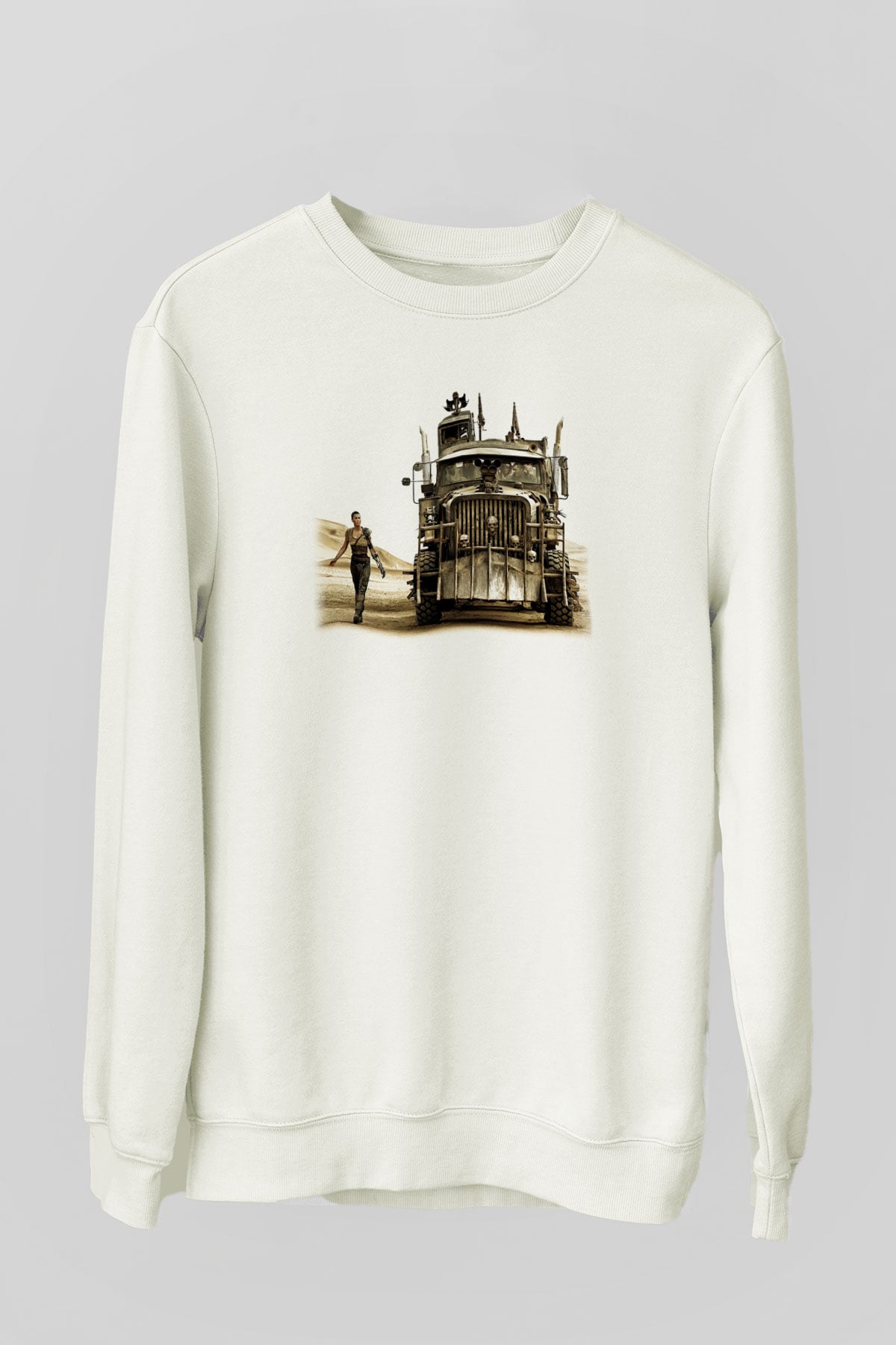 Mad Max Beyaz Unisex Sweatshirt
