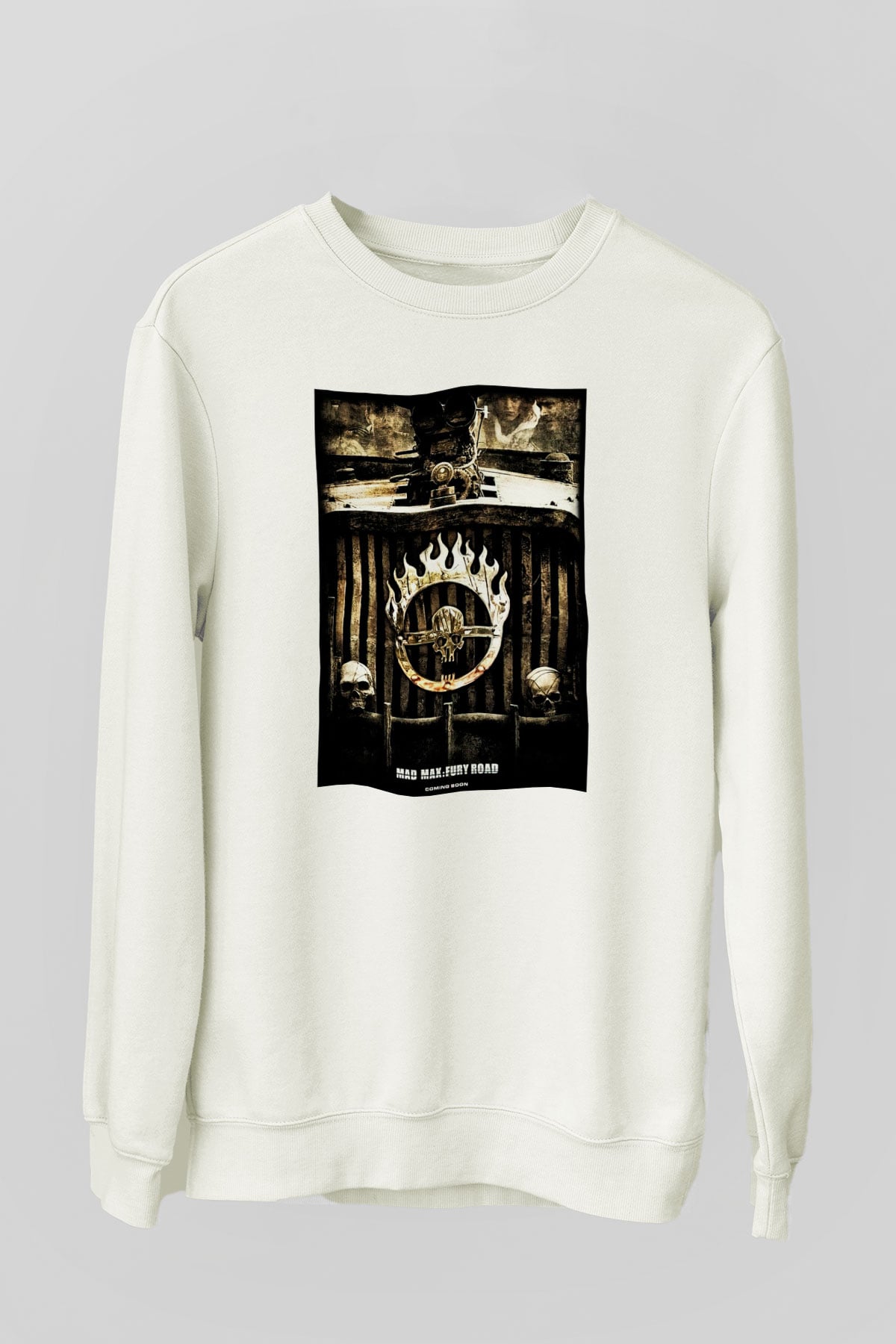 Mad Max Beyaz Unisex Sweatshirt