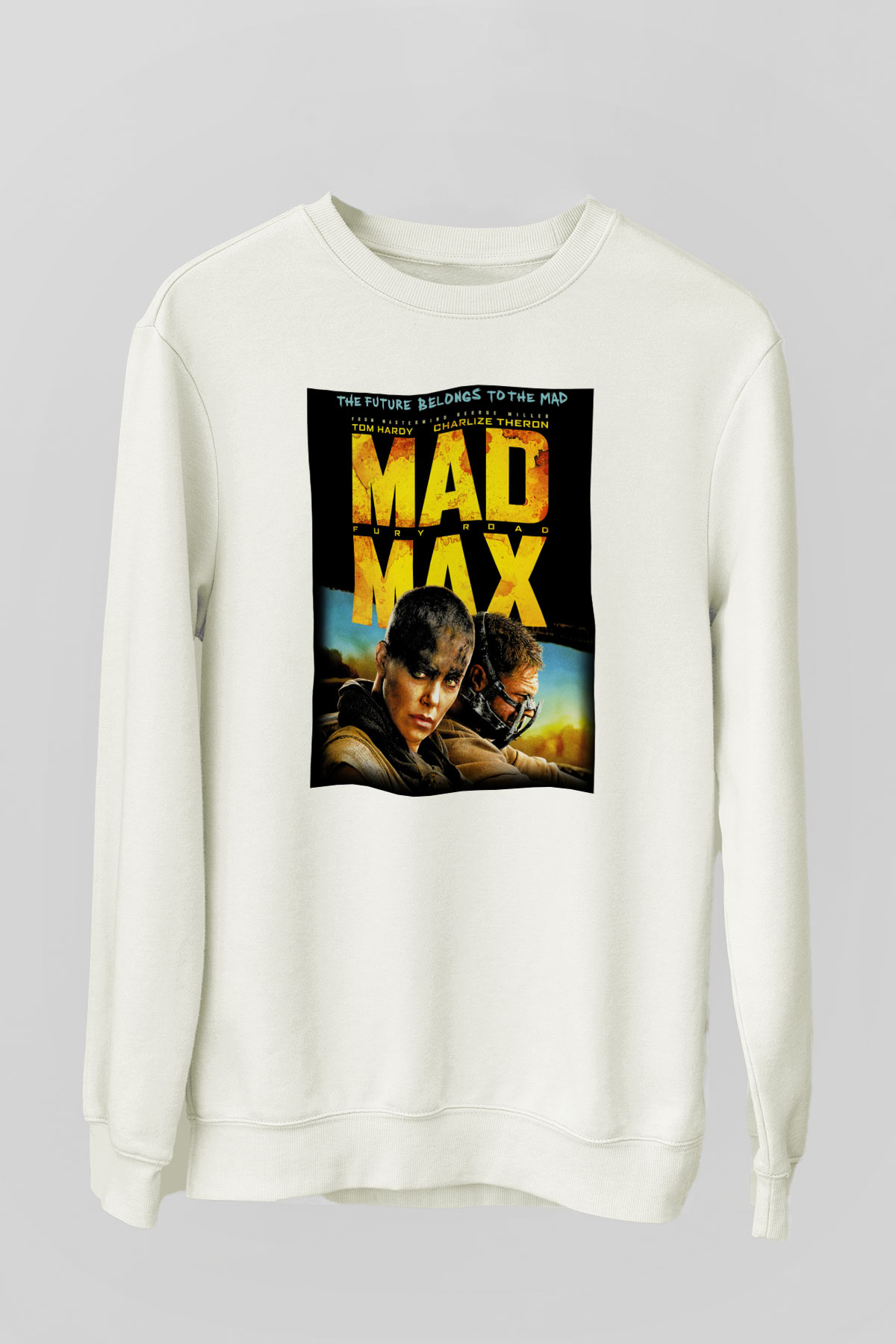 Mad Max Beyaz Unisex Sweatshirt